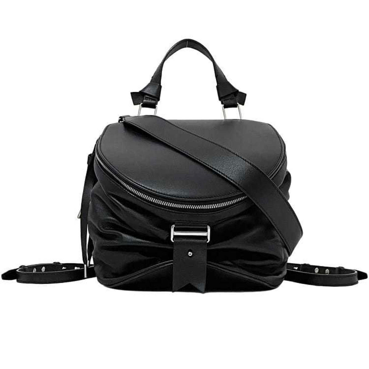 Bally Black Leather Backpack (Pre-Owned)