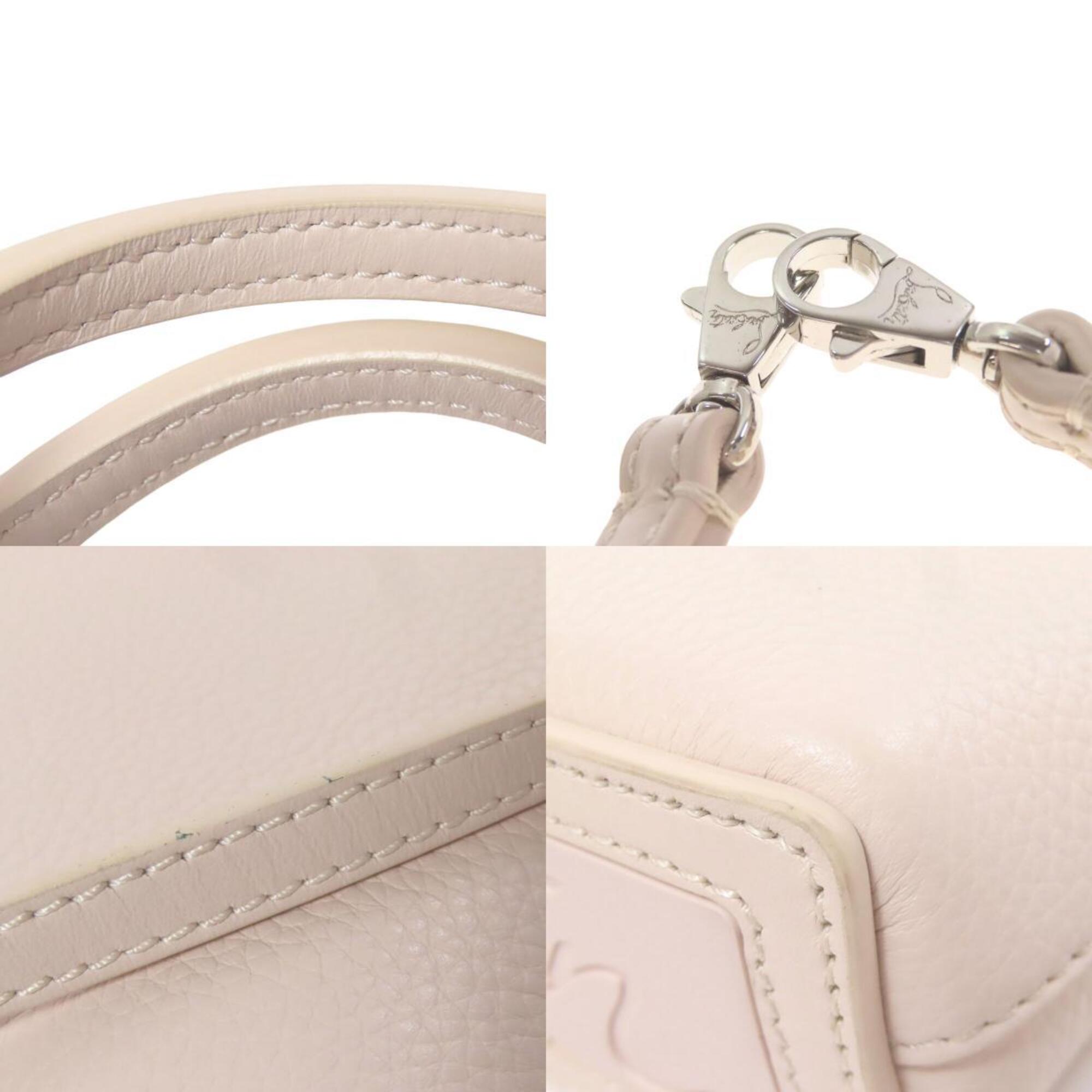 Christian Louboutin Pink Leather Handbag Tote Bag (Pre-Owned)