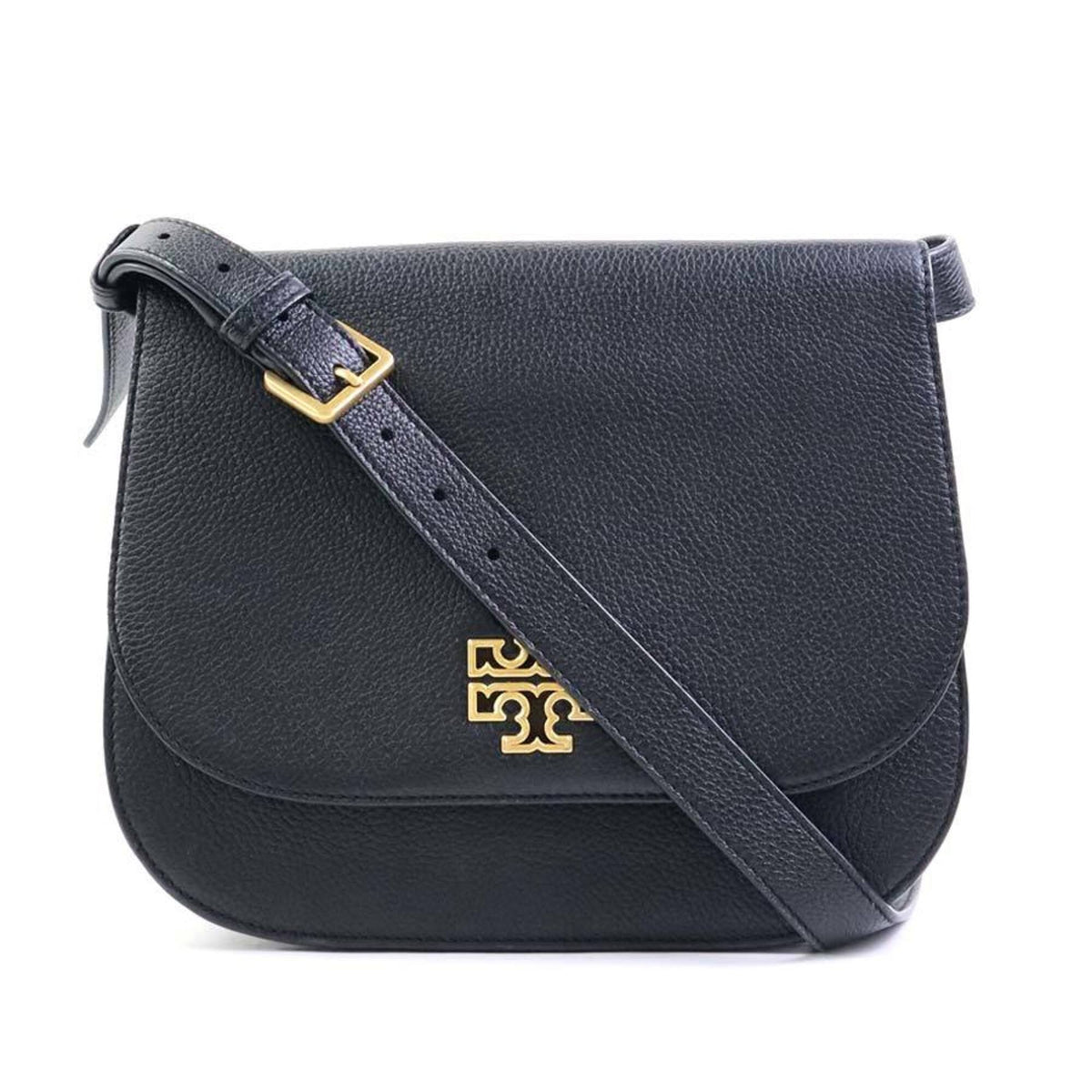 Tory Burch Black Leather Shoulder Bag (Pre-Owned)