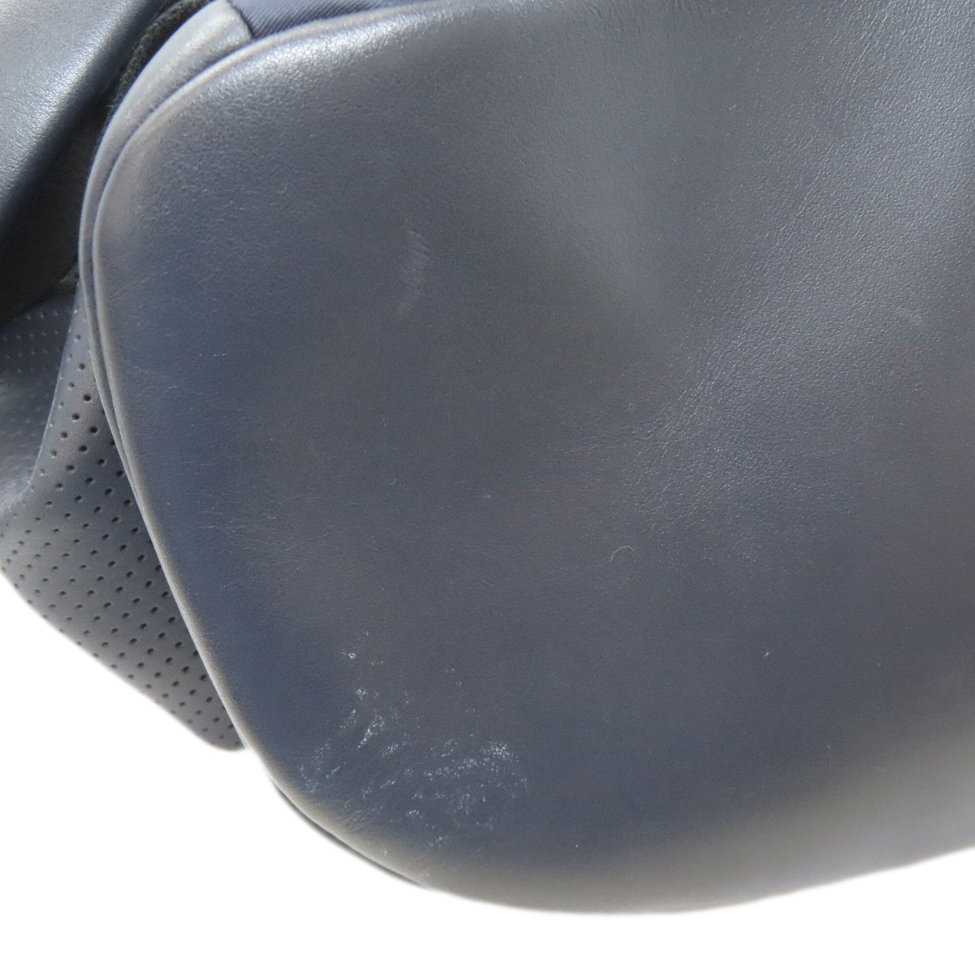 Coach Blue Navy Leather Backpack (Pre-Owned)