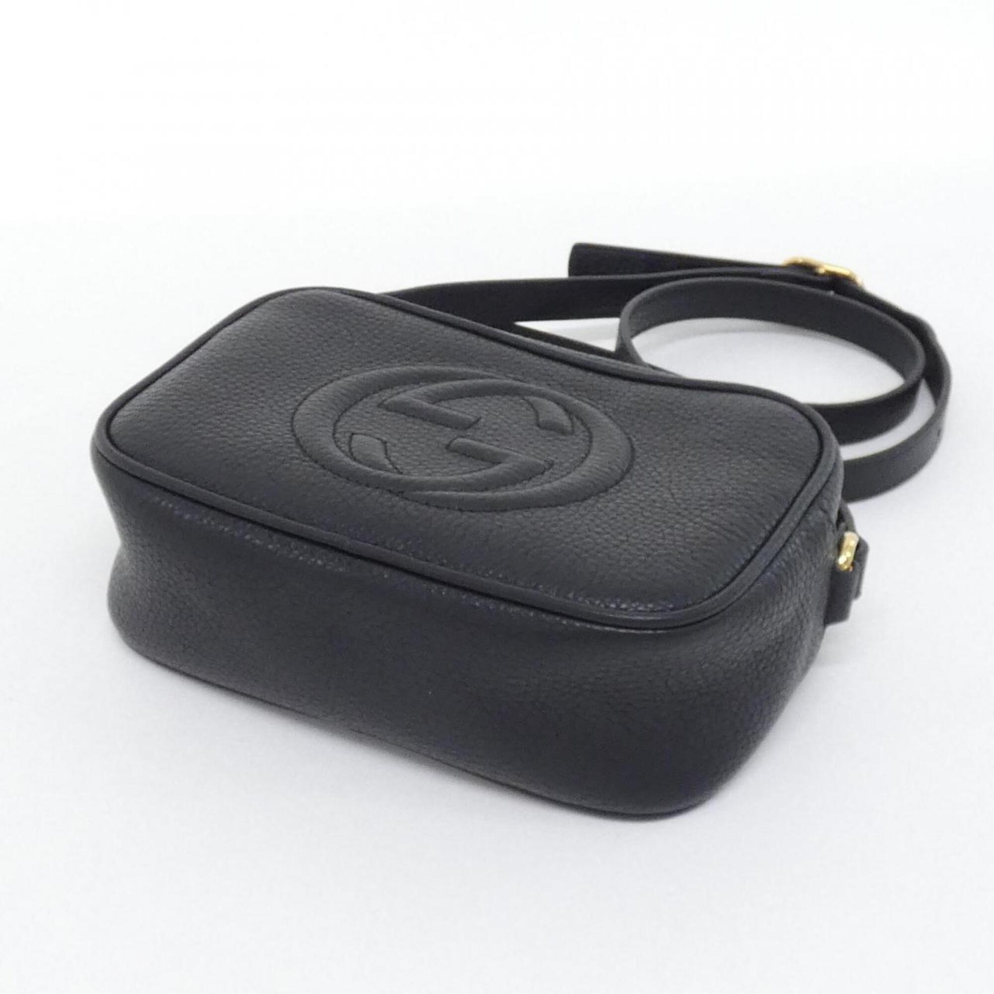 Gucci Black Leather Shoulder Bag (Pre-Owned)