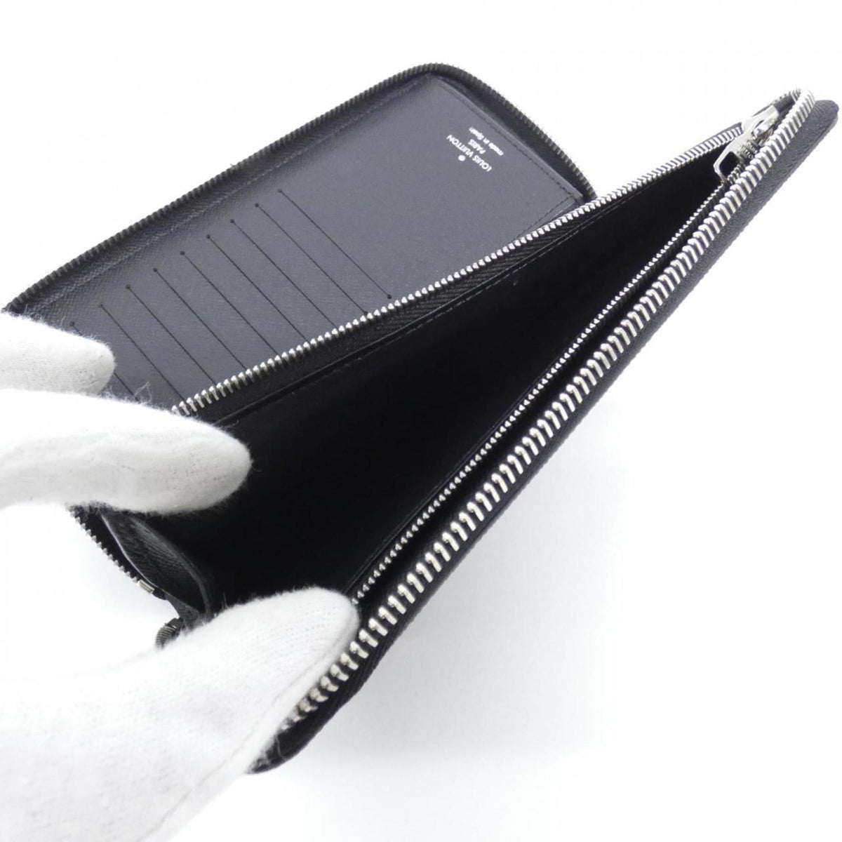 Louis Vuitton Graphite Coated Canvas Long Wallet (Bi-Fold) (Pre-Owned)