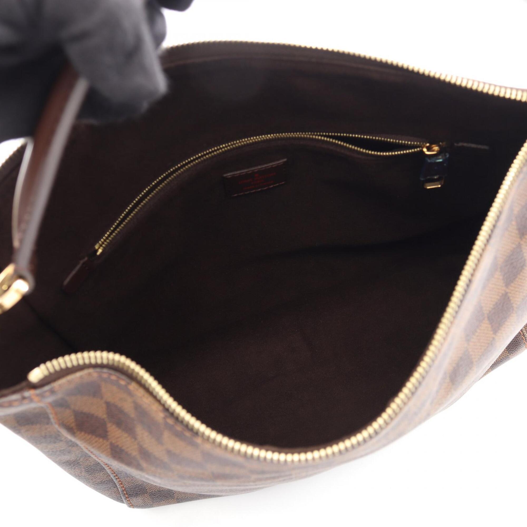 Louis Vuitton Brown Damier Canvas Coated Canvas Leather Handbag Shoulder Bag (Pre-Owned)