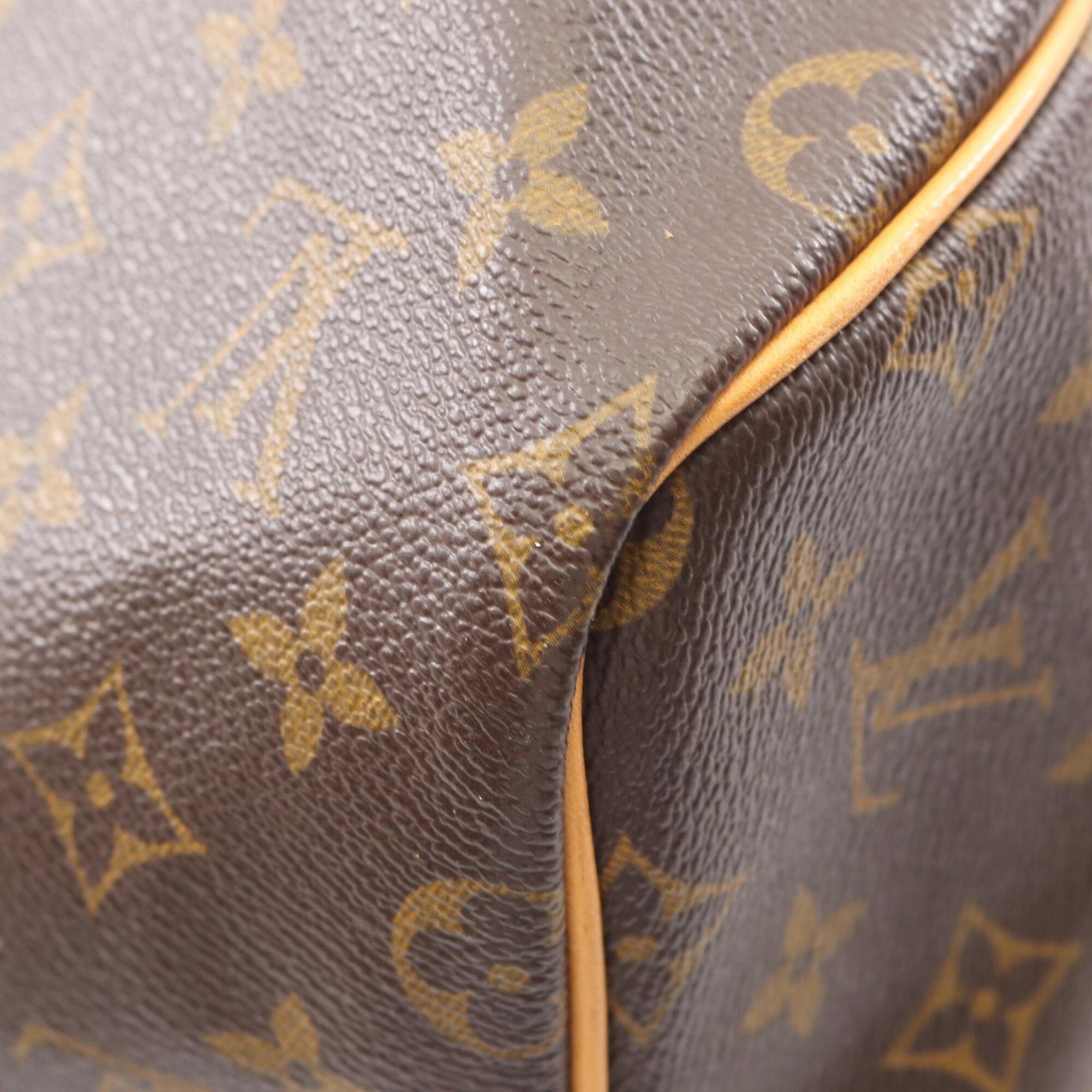Louis Vuitton Brown Pvc Leather Boston Bag Handbag (Pre-Owned)