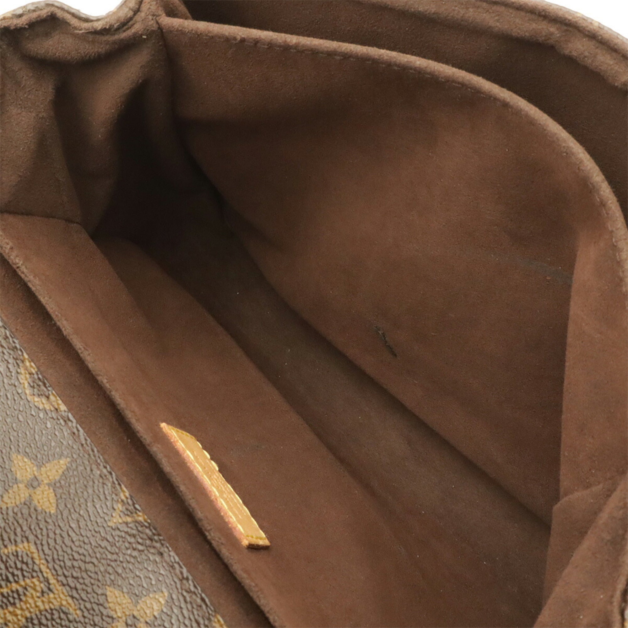 Louis Vuitton Brown Galle Monogram Monogram Clutch Bag Handbag Pochette Shoulder Bag (Pre-Owned)