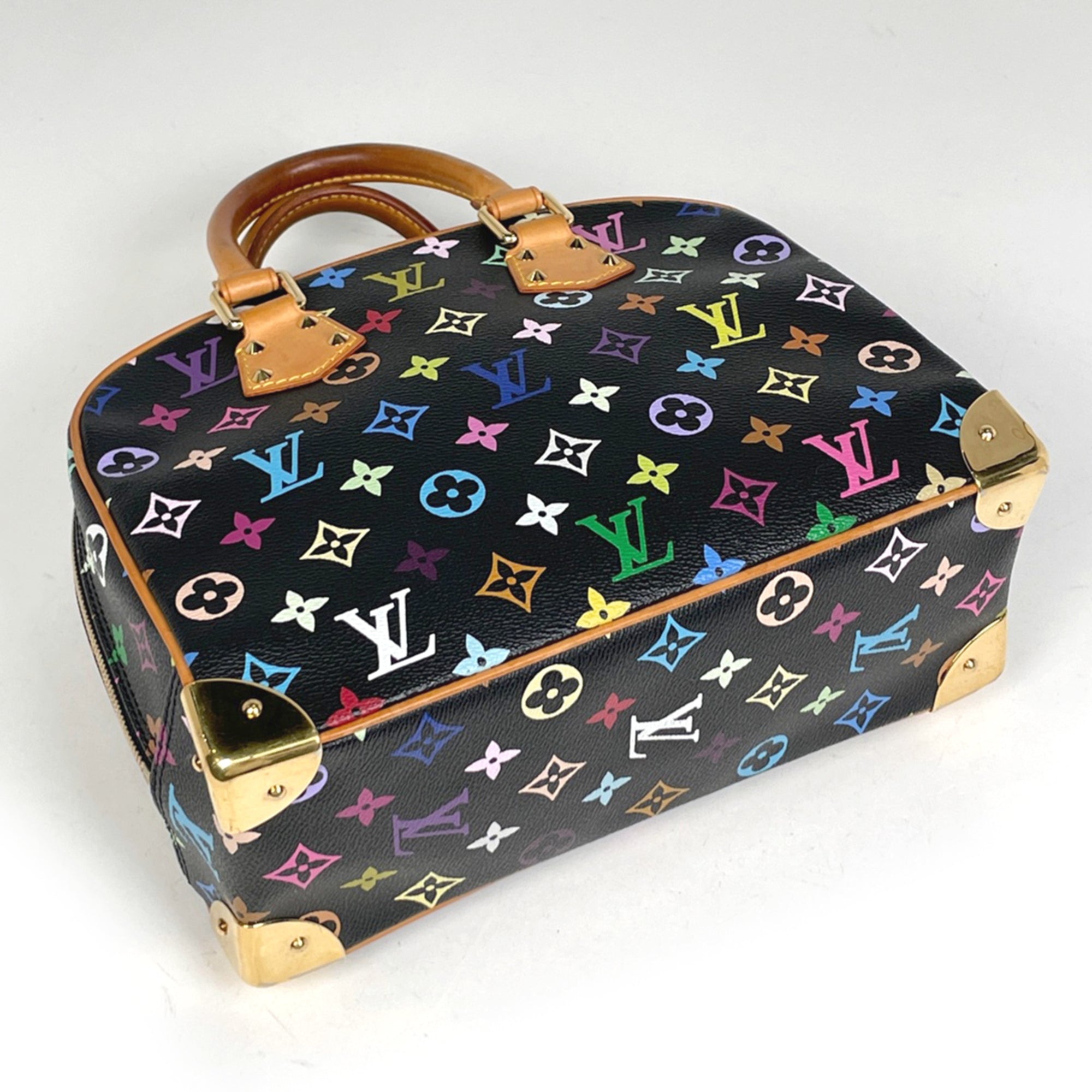 Louis Vuitton Black Noir Monogram Multicolore Handbag (Pre-Owned)