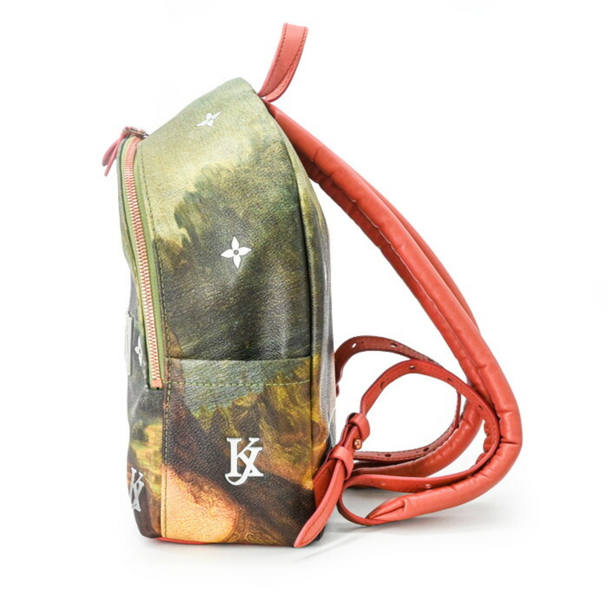 Louis Vuitton Green Pink Pvc Backpack (Pre-Owned)