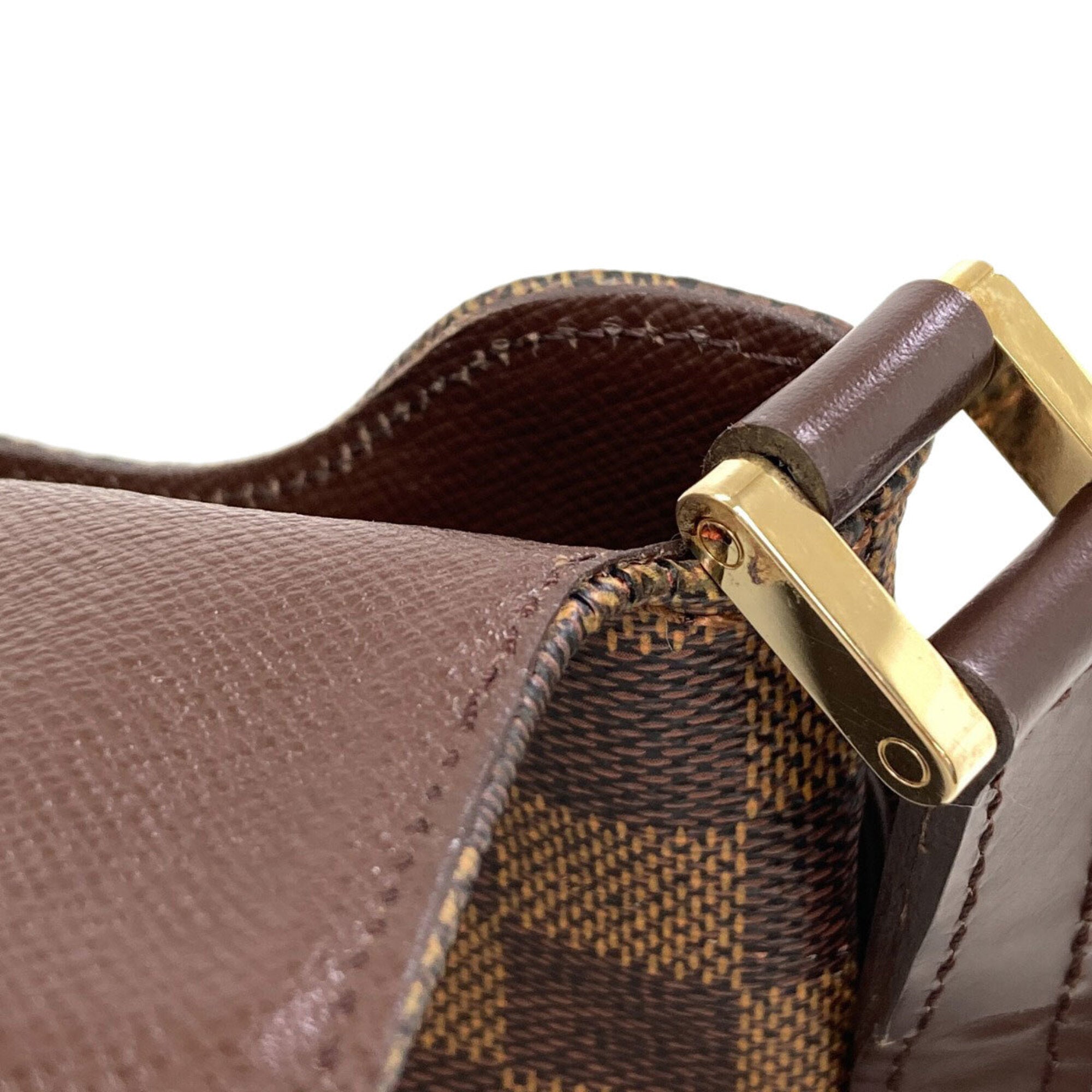 Louis Vuitton Damier Canvas Ebene Damier Canvas Shoulder Bag (Pre-Owned)
