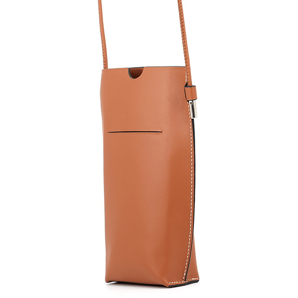 Loewe Brown Leather Handbag Shoulder Bag (Pre-Owned)