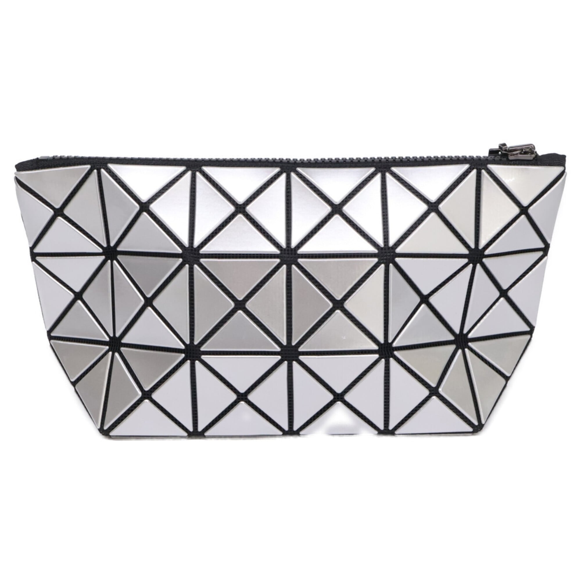 Bao Bao Issey Miyake Silver Pvc Pouch (Pre-Owned)