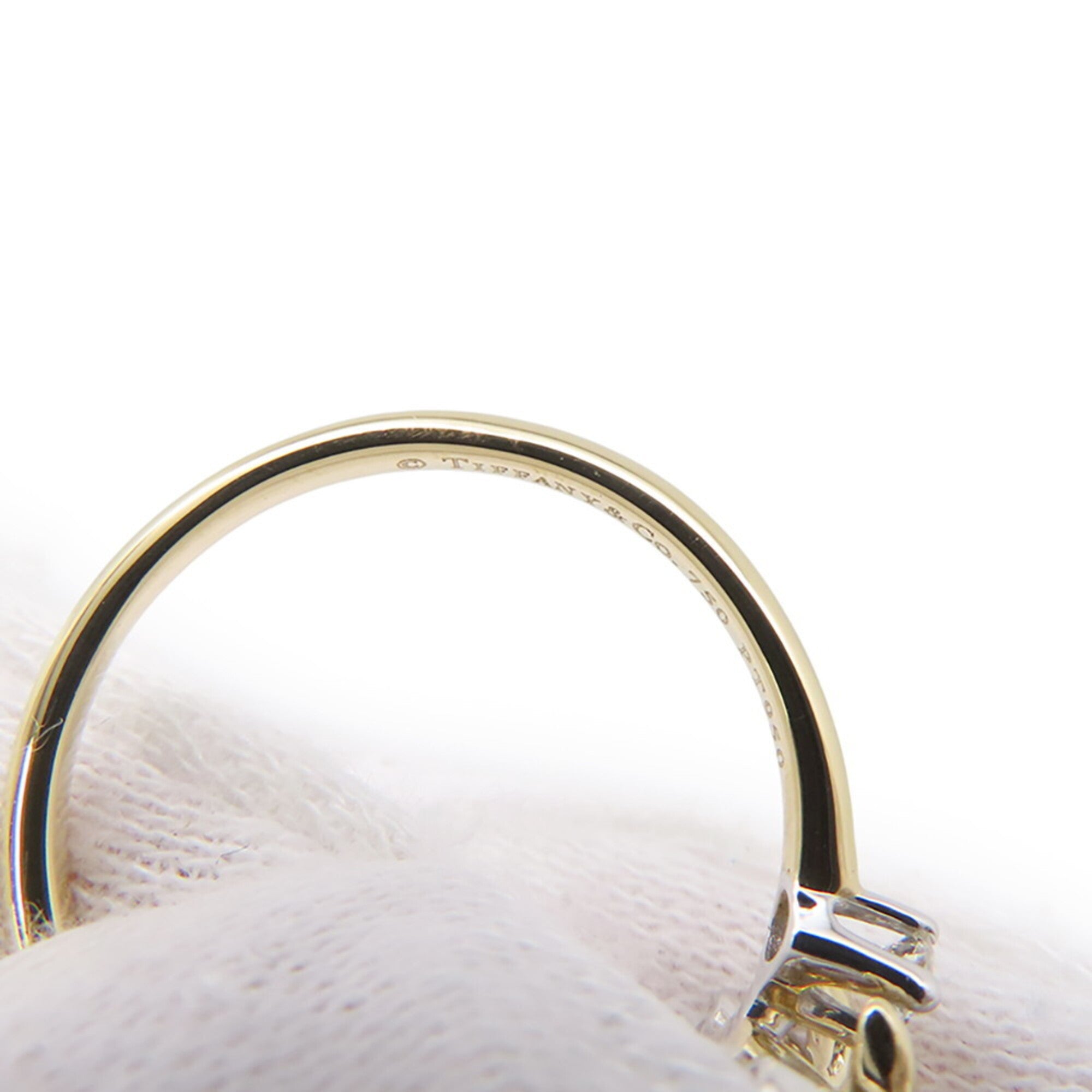 Tiffany Gold Silver Yellow Gold (18K) Platinum 950 Anniversary Ring (Pre-Owned)