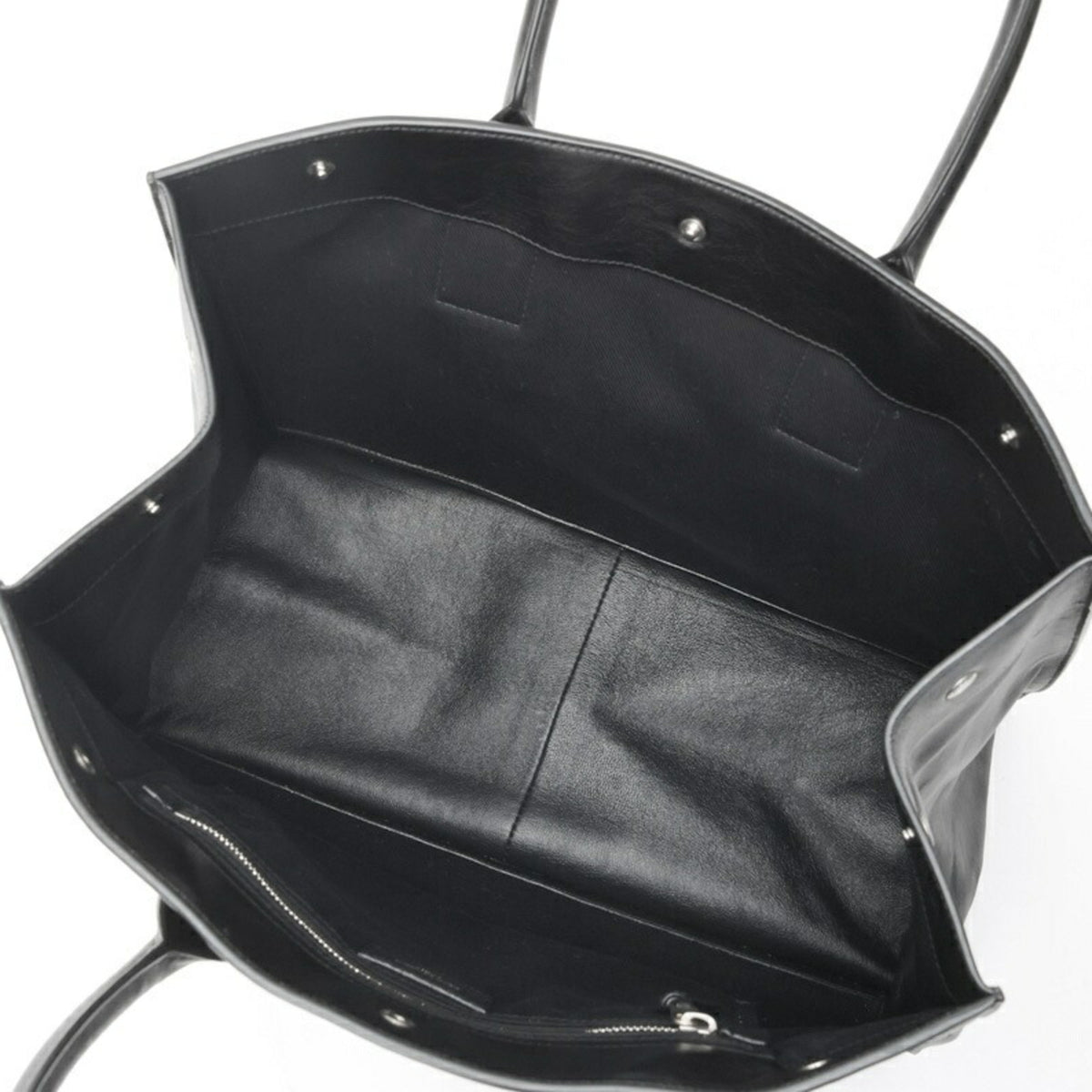 Saint Laurent Black Leather Tote Bag (Pre-Owned)
