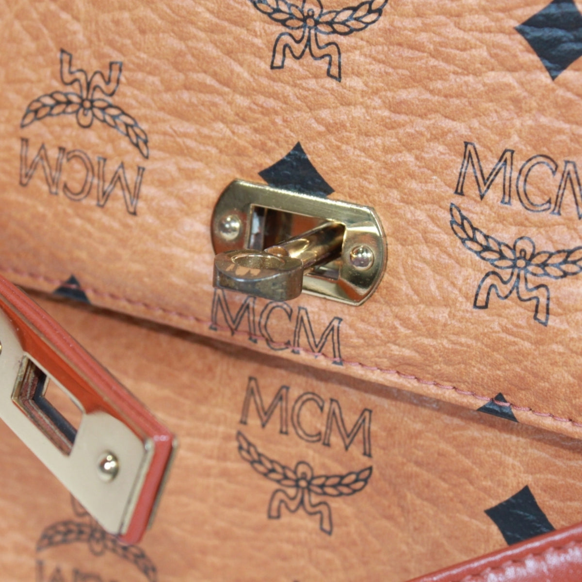 Mcm Brown Leather Handbag (Pre-Owned)