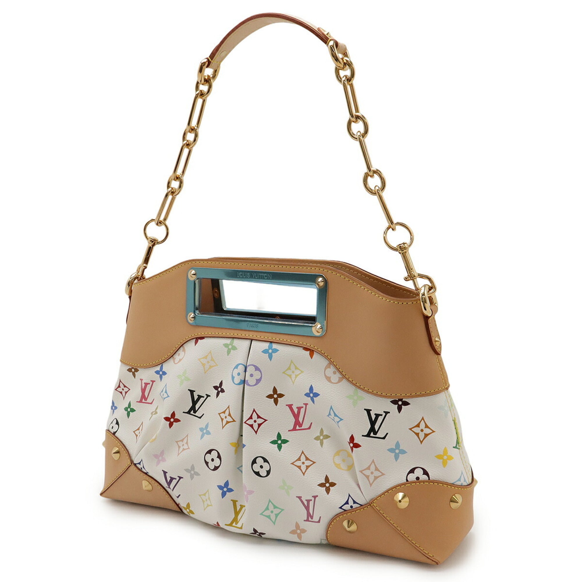 Louis Vuitton Blanc Multi-Color Monogram Multicolore Handbag Shoulder Bag (Pre-Owned)