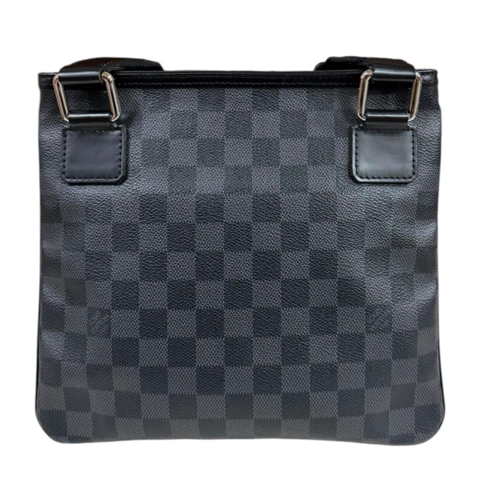 Louis Vuitton Damier Graphite Black Gray Damier Graphite Shoulder Bag (Pre-Owned)