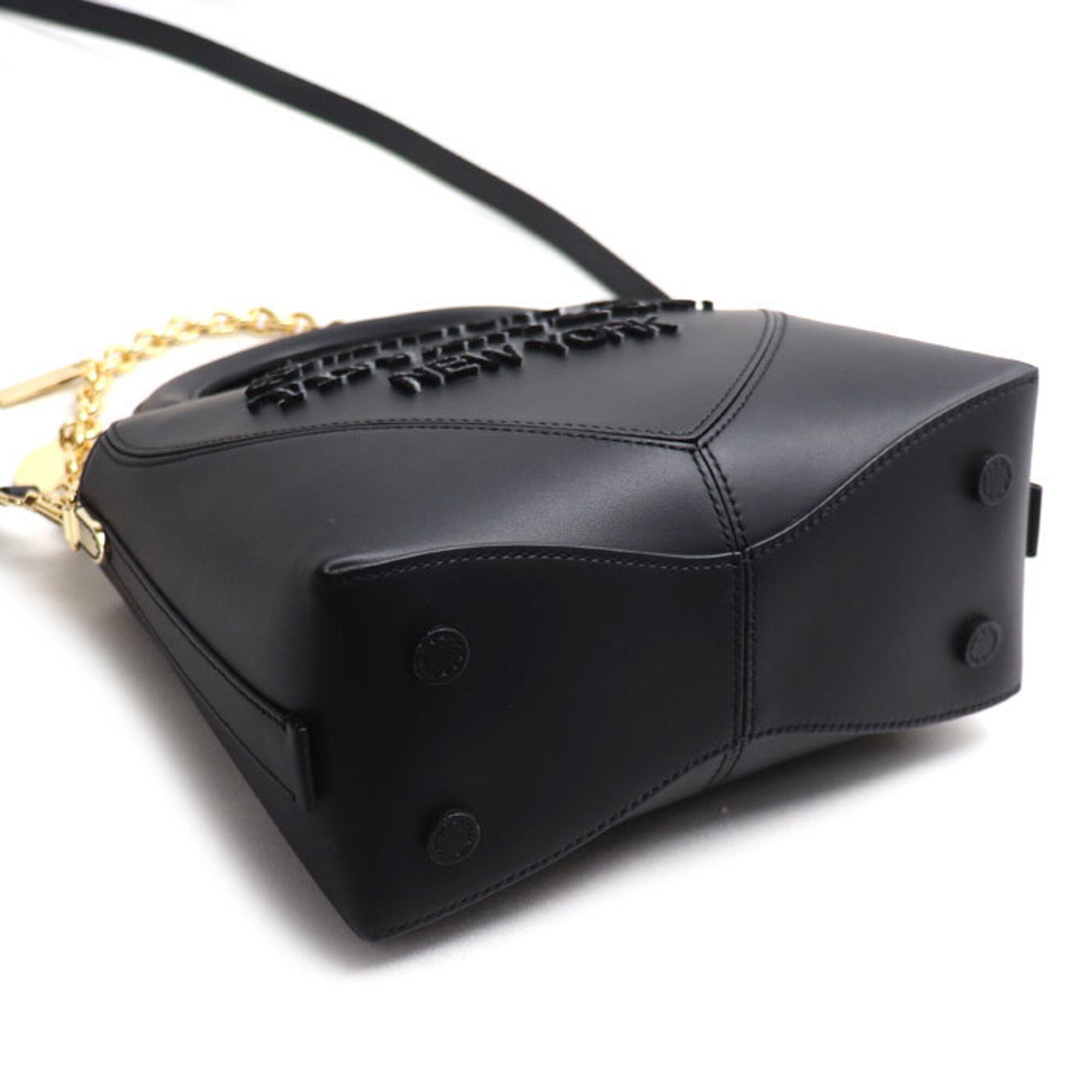 Tiffany Black Leather Shoulder Bag (Pre-Owned)