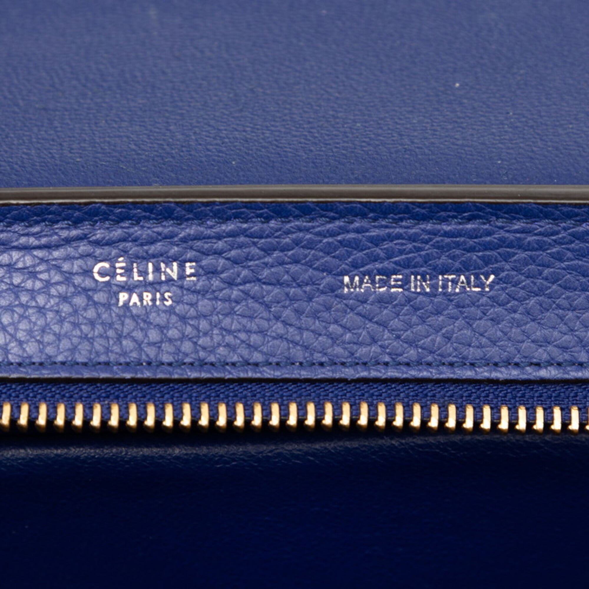 Celine Blue Suede Leather Handbag Shoulder Bag (Pre-Owned)
