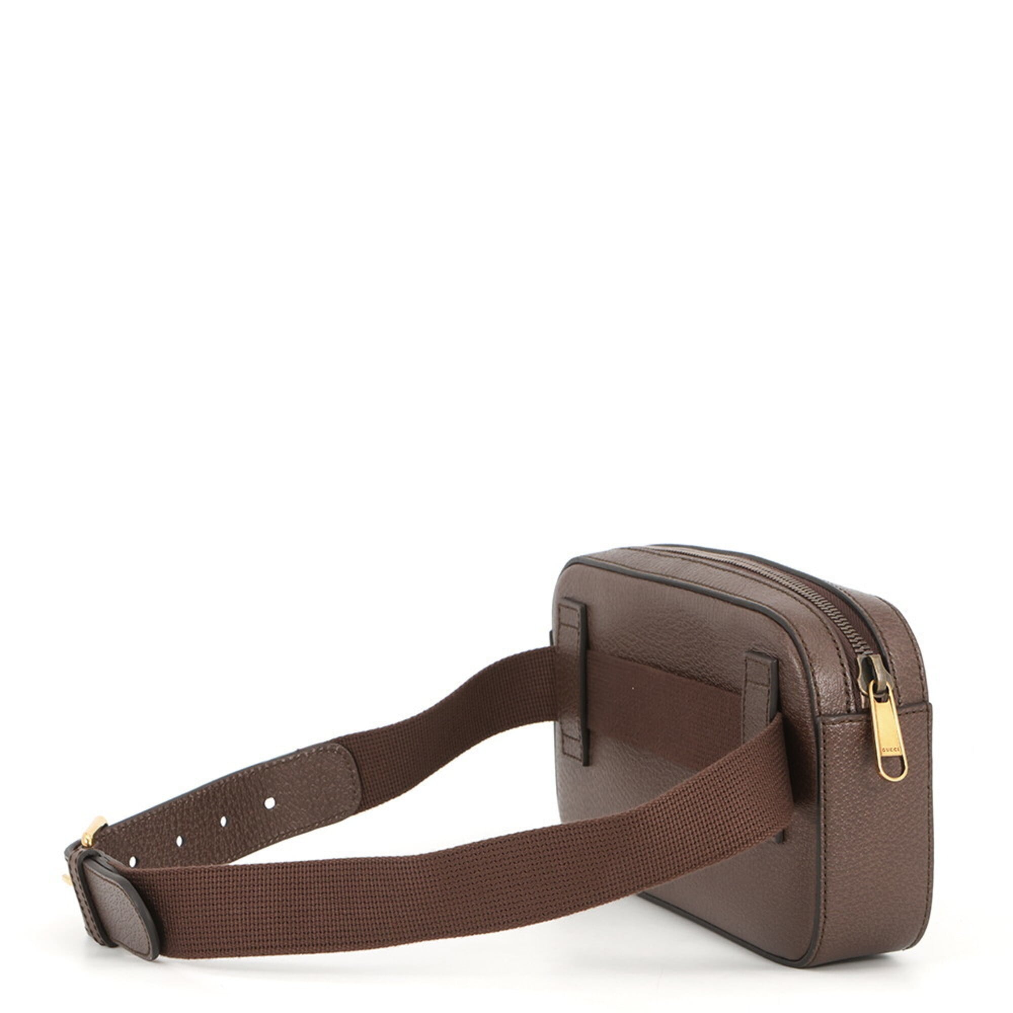Gucci Brown Multi-Color Leather Handbag Pouch Sling Bag (Pre-Owned)