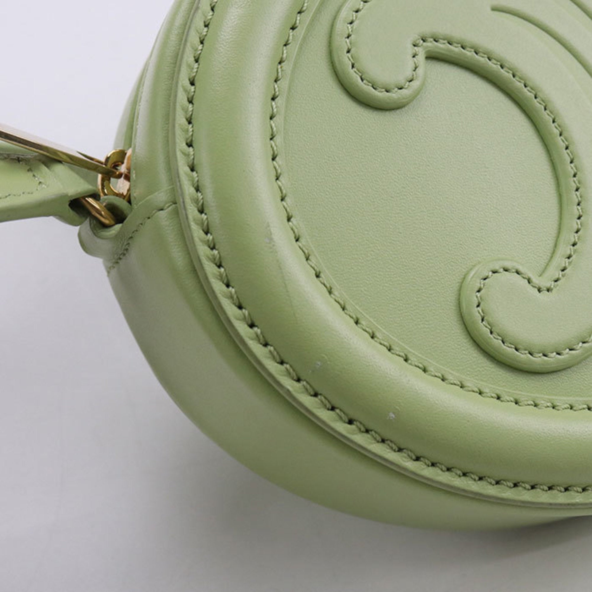 Celine Green Leather Shoulder Bag (Pre-Owned)