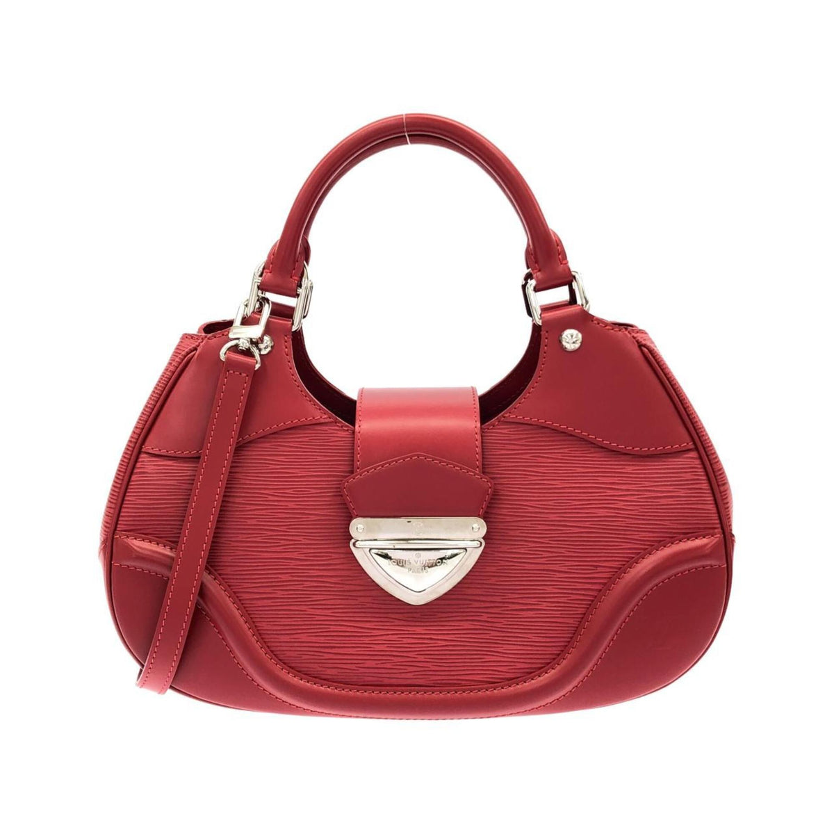 Louis Vuitton Rouge Leather Handbag (Pre-Owned)