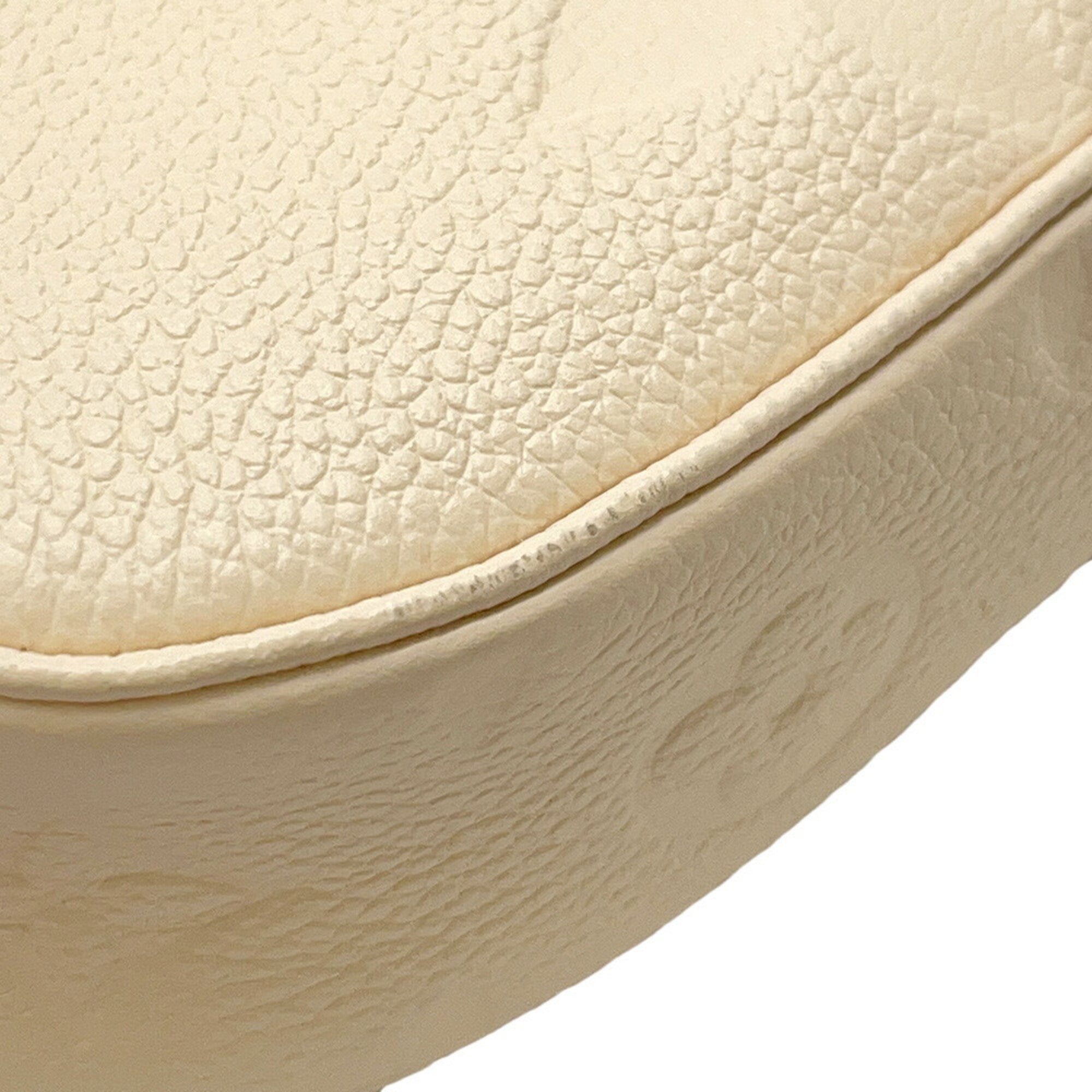 Louis Vuitton Cream Monogram Empreinte Pochette Shoulder Bag (Pre-Owned)
