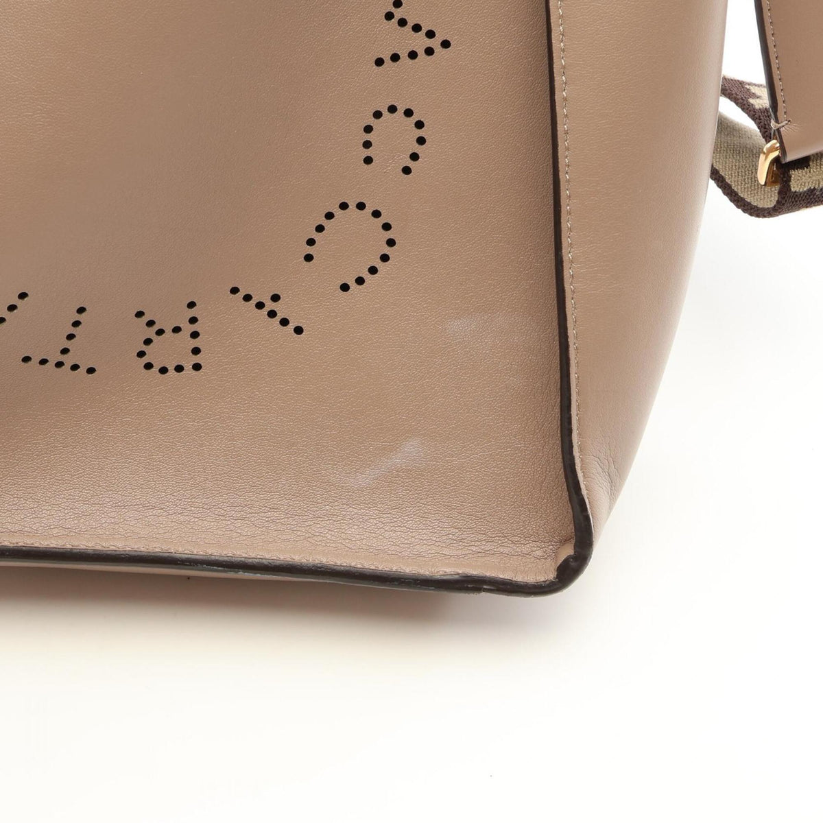 Stella Mccartney Beige Faux Leather Handbag Shoulder Bag (Pre-Owned)
