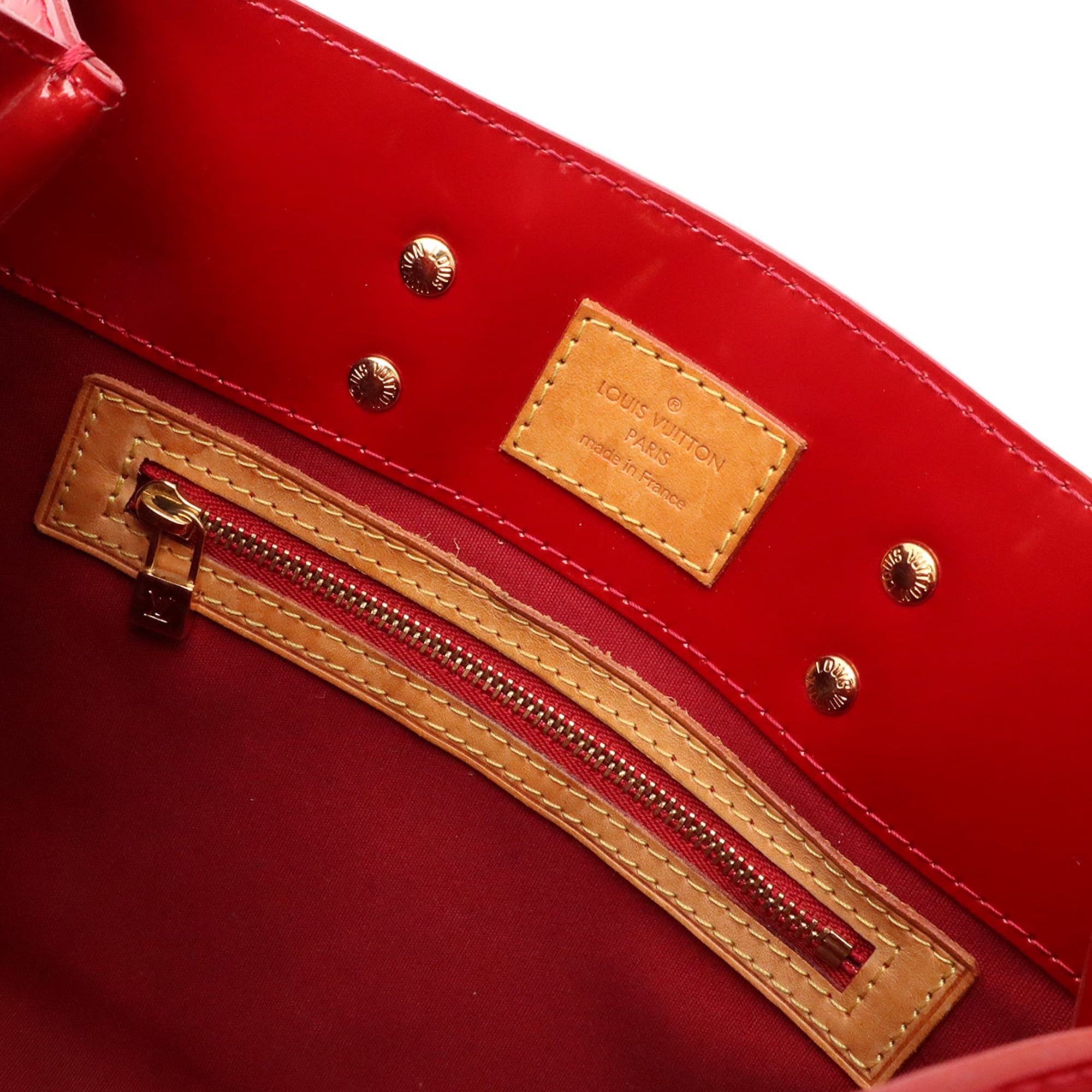 Louis Vuitton Pomme D'amour Patent Leather Handbag (Pre-Owned)