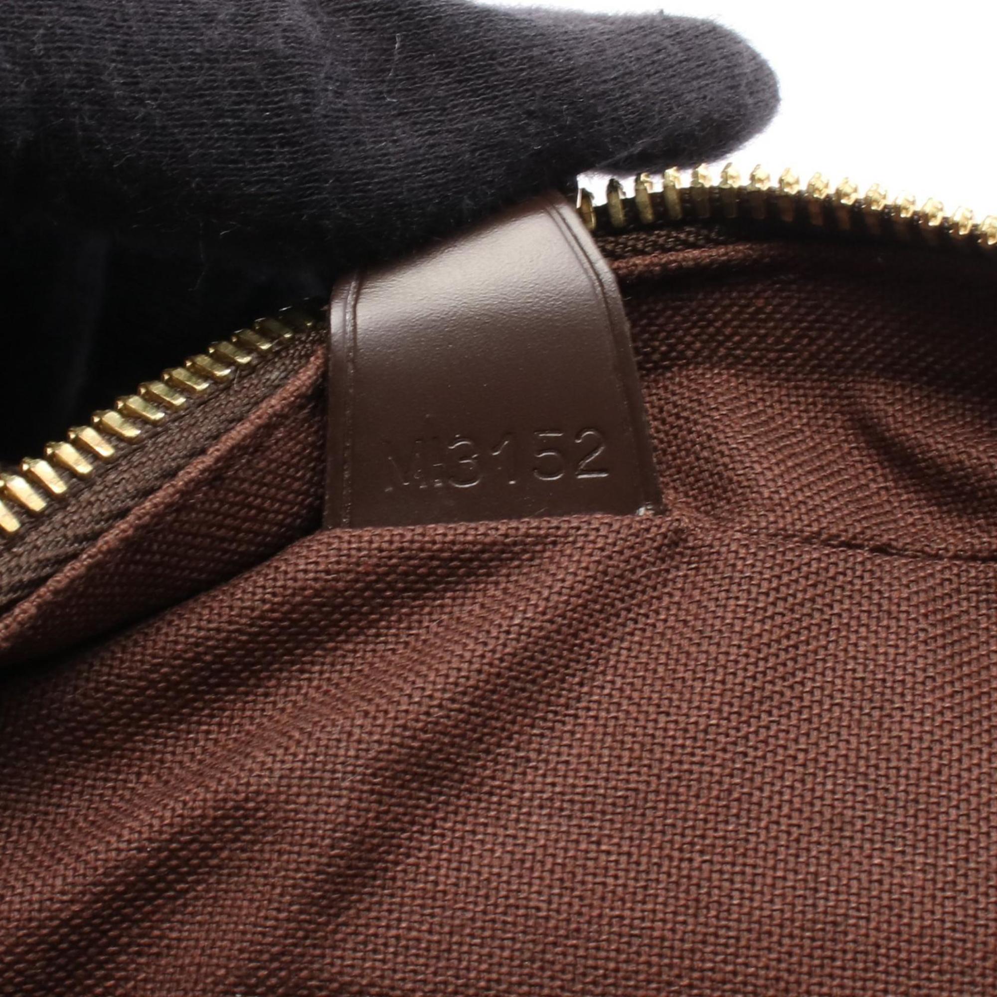 Louis Vuitton Brown Damier Canvas Coated Canvas Leather Shoulder Bag (Pre-Owned)