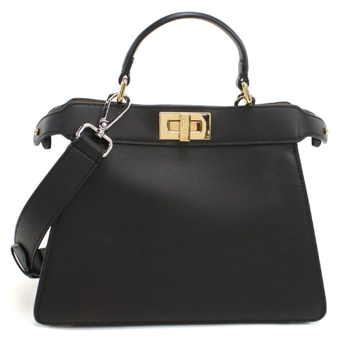 Fendi Black Leather Handbag (Pre-Owned)