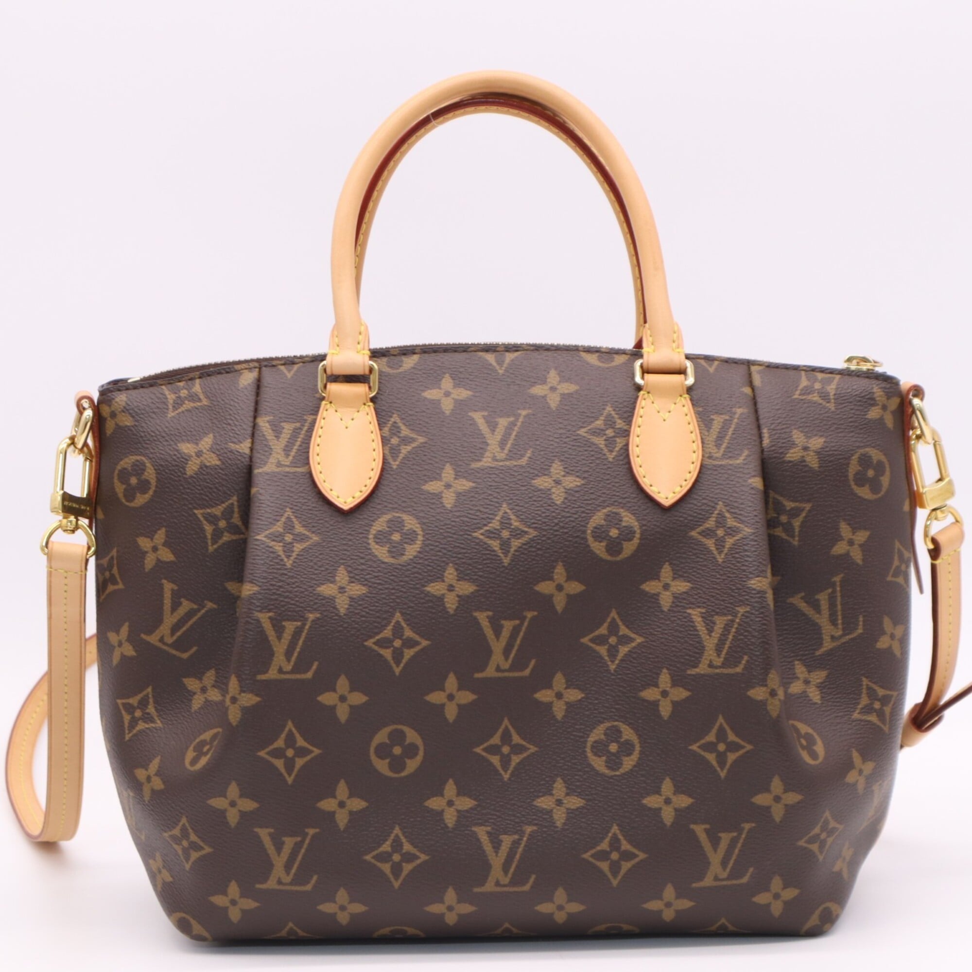 Louis Vuitton Monogram Beige Brown Monogram Monogram Leather Shoulder Bag (Pre-Owned)