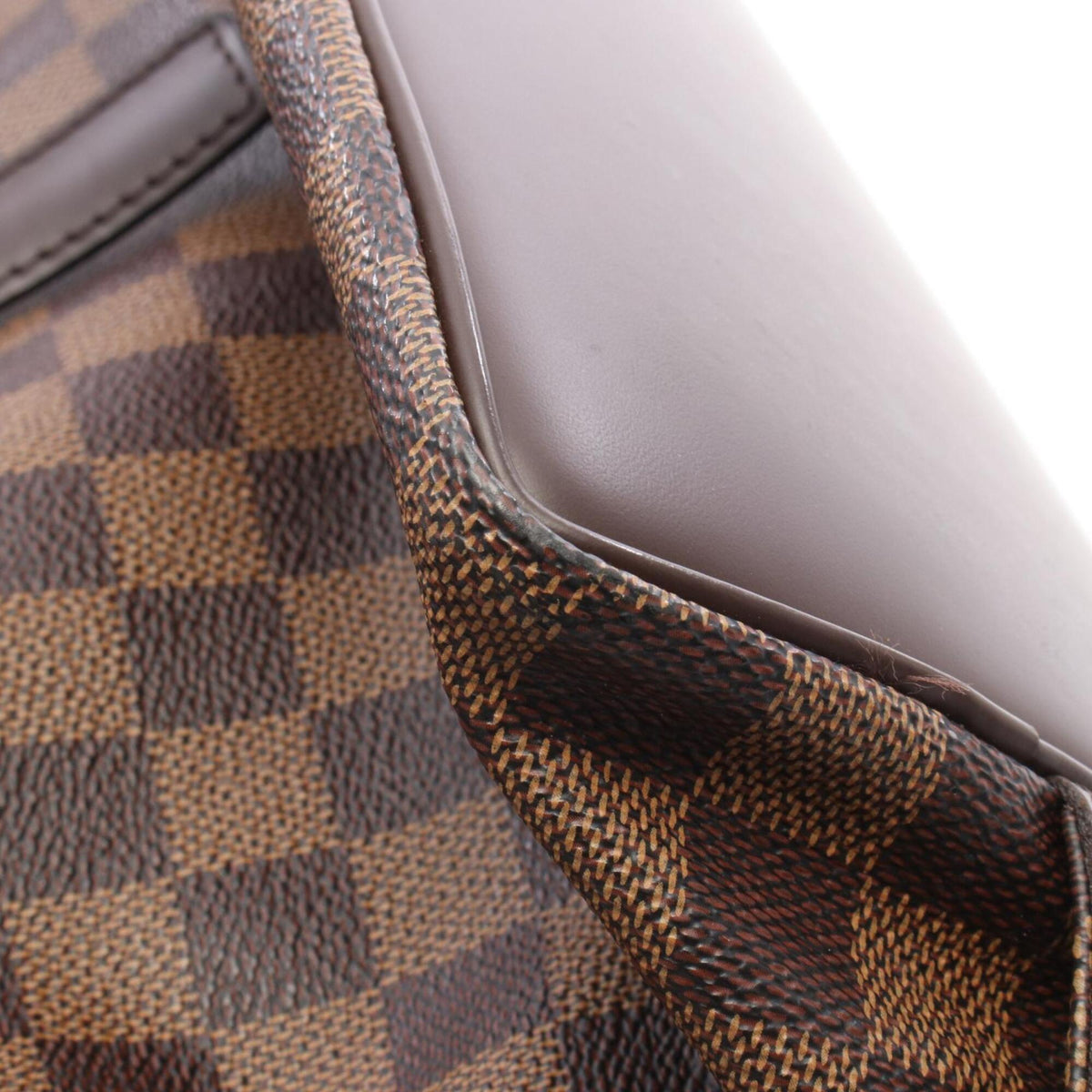 Louis Vuitton Brown Damier Canvas Coated Canvas Damier Canvas Leather Handbag Tote Bag (Pre-Owned)