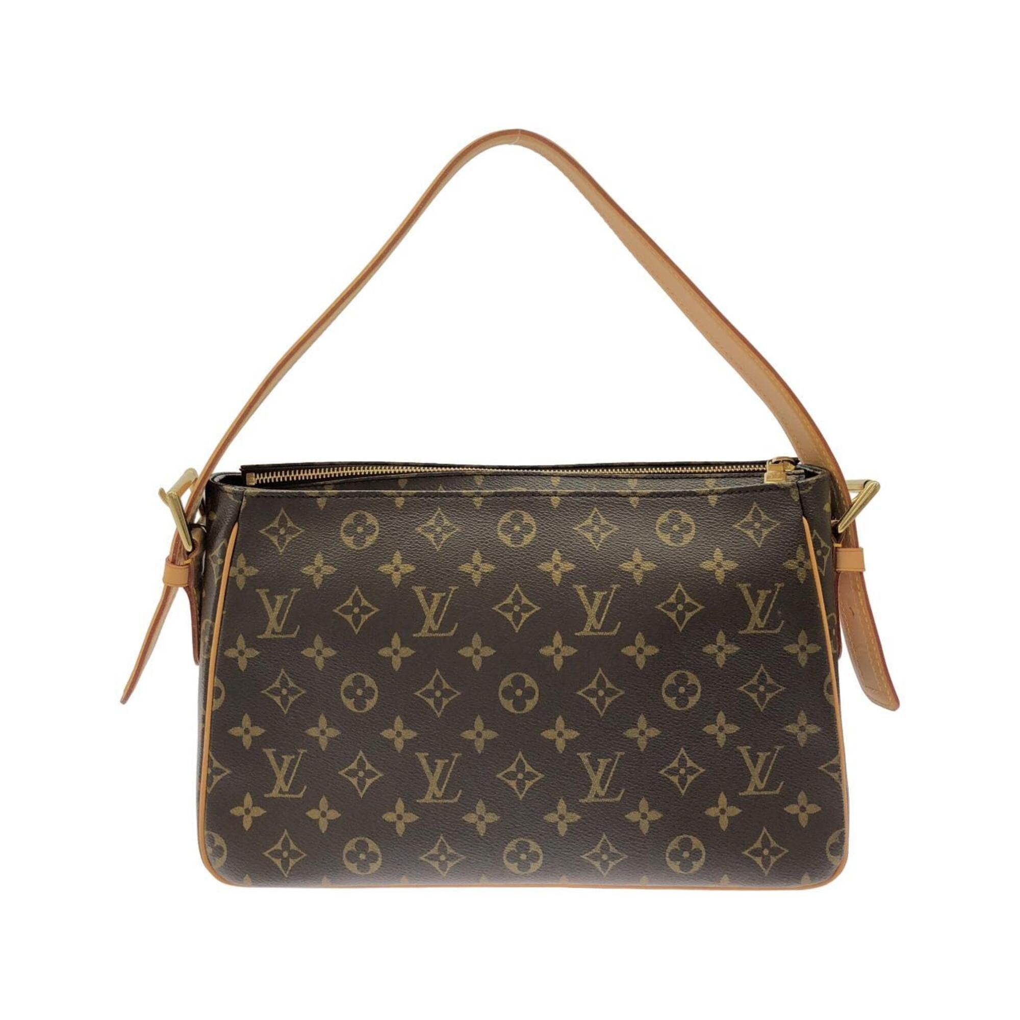 Louis Vuitton Marron Coated Canvas Shoulder Bag (Pre-Owned)