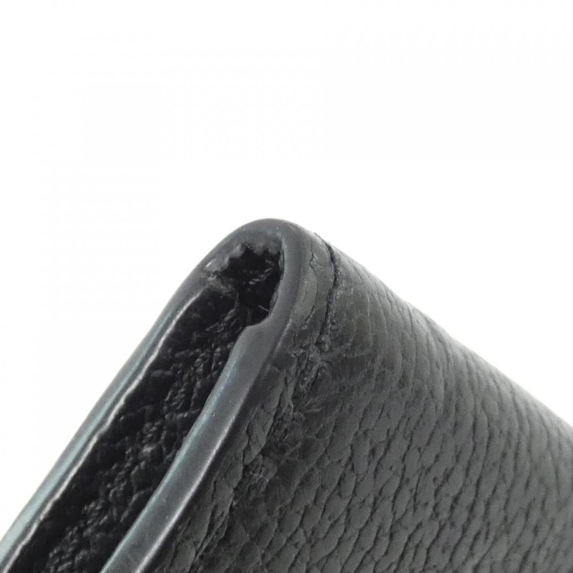 Louis Vuitton Black Leather Coin Purse/Coin Case (Pre-Owned)