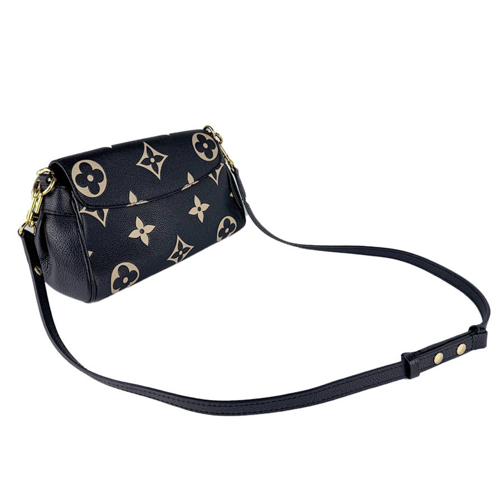 Louis Vuitton Beige Black Monogram Empreinte Shoulder Bag (Pre-Owned)