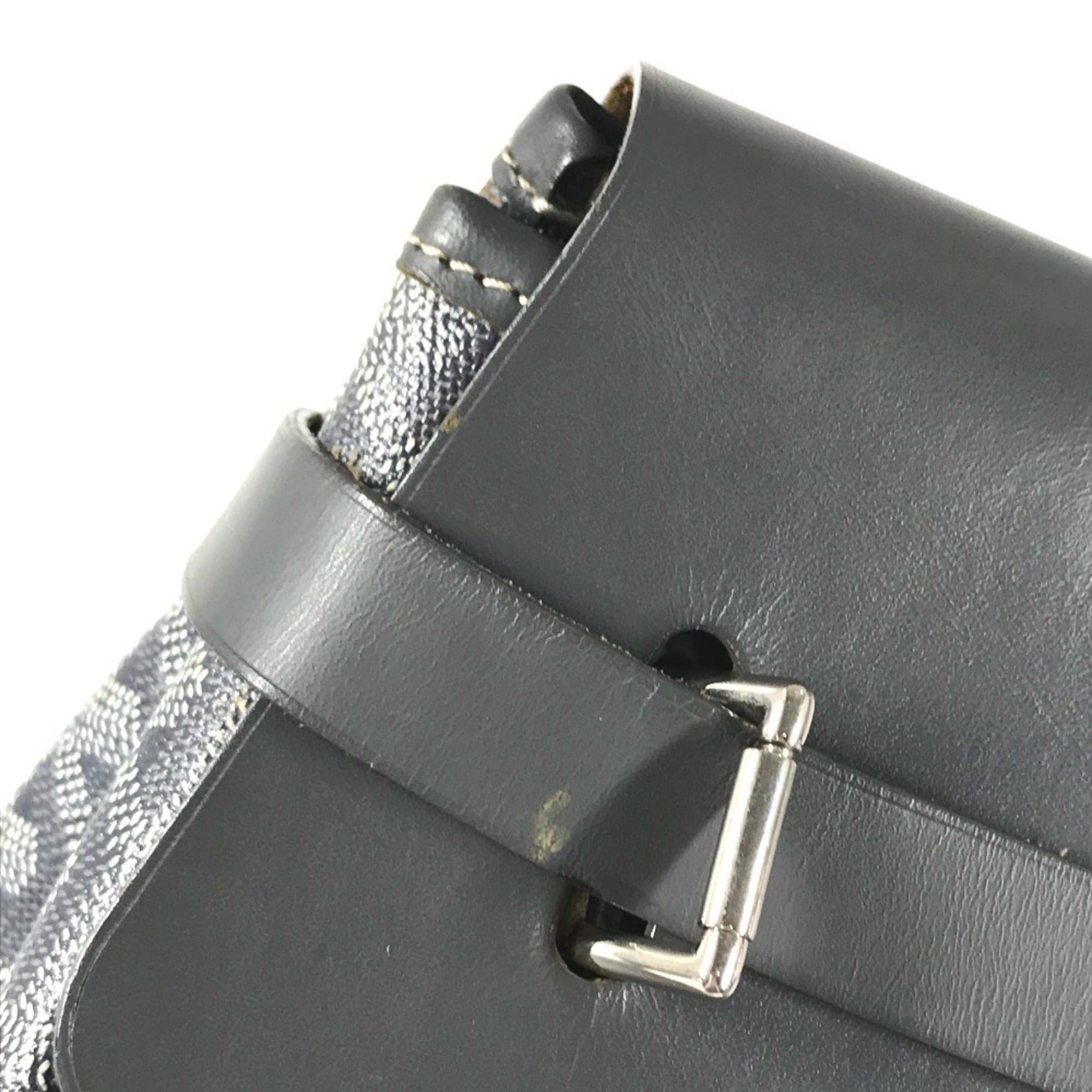 Goyard Gray Pvc Leather Boston Bag Handbag Tote Bag (Pre-Owned)