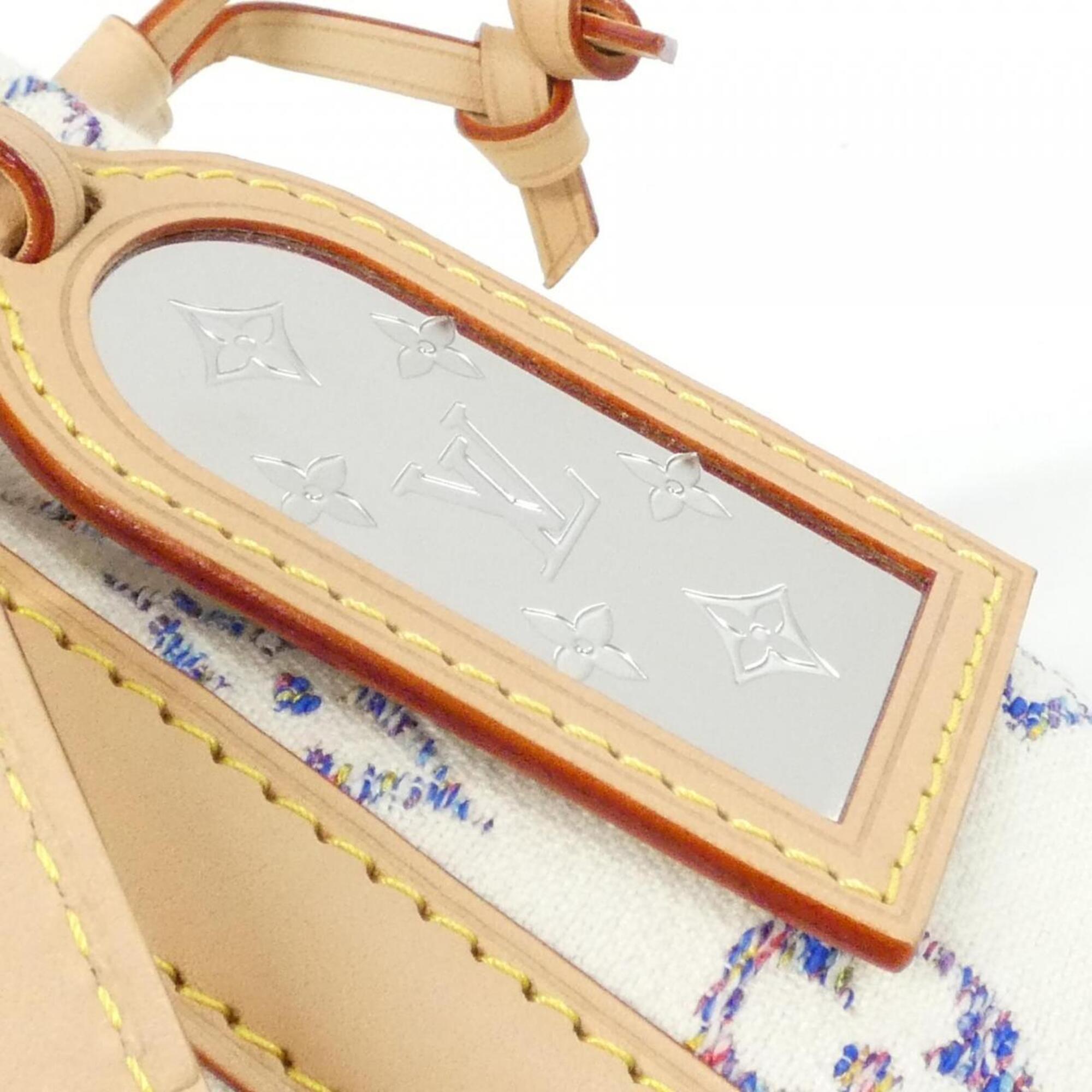 Louis Vuitton White Jacquard Canvas Shoulder Bag (Pre-Owned)