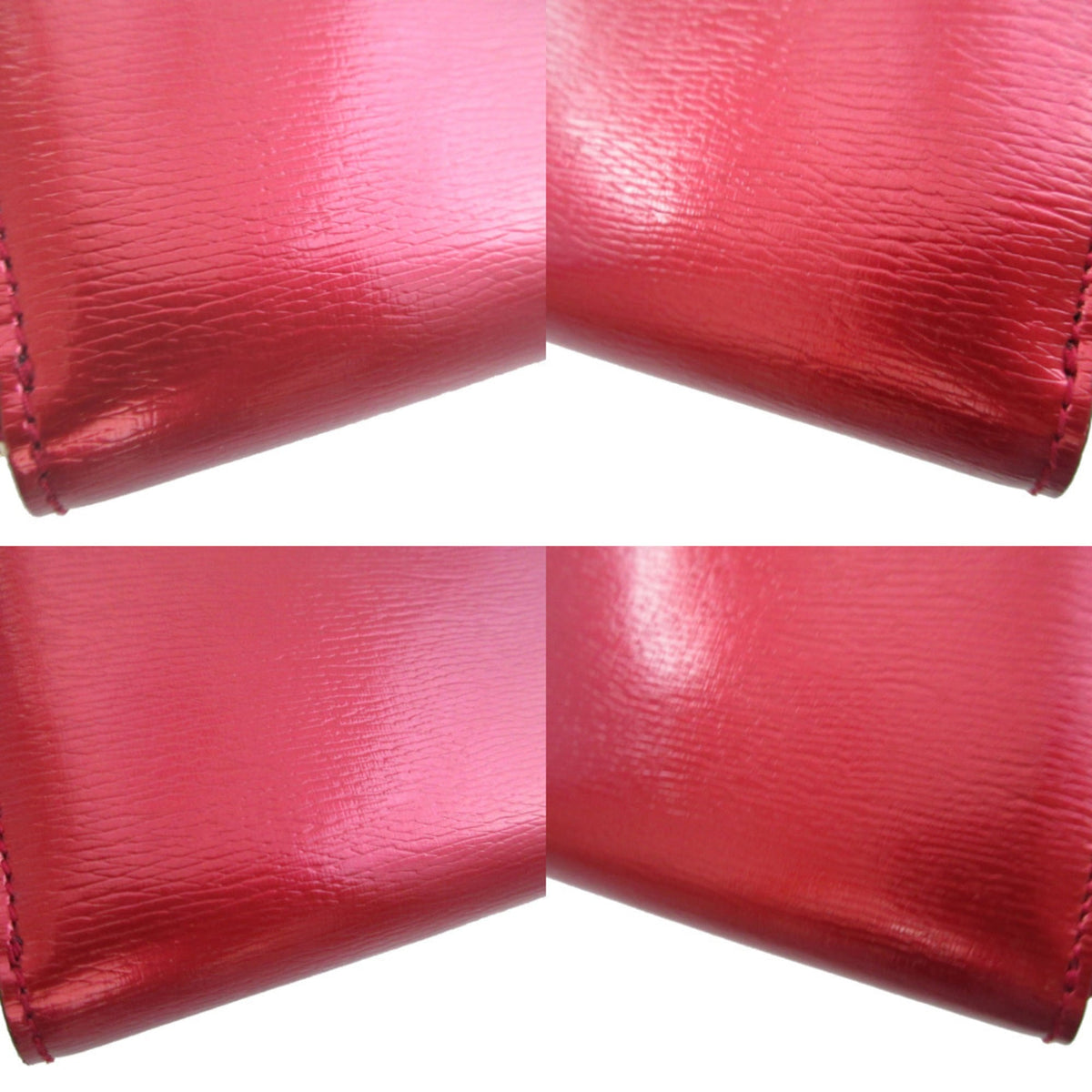 Gucci Metallic Red Leather Long Wallet (Bi-Fold) (Pre-Owned)