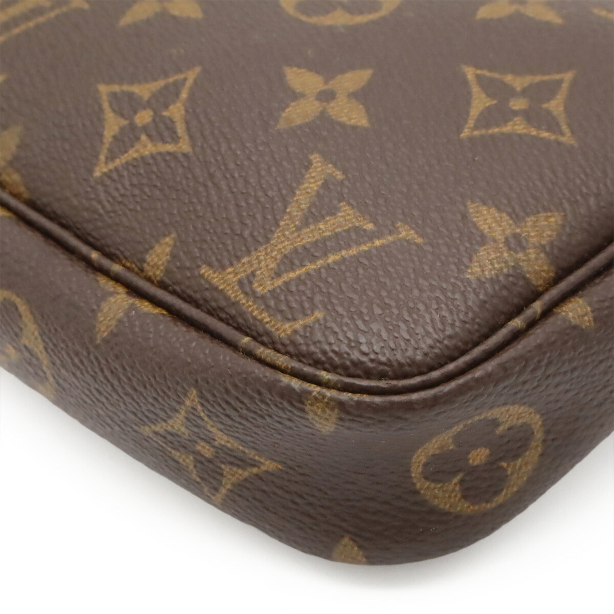 Louis Vuitton Brown Monogram Canvas Handbag Pochette Pouch (Pre-Owned)