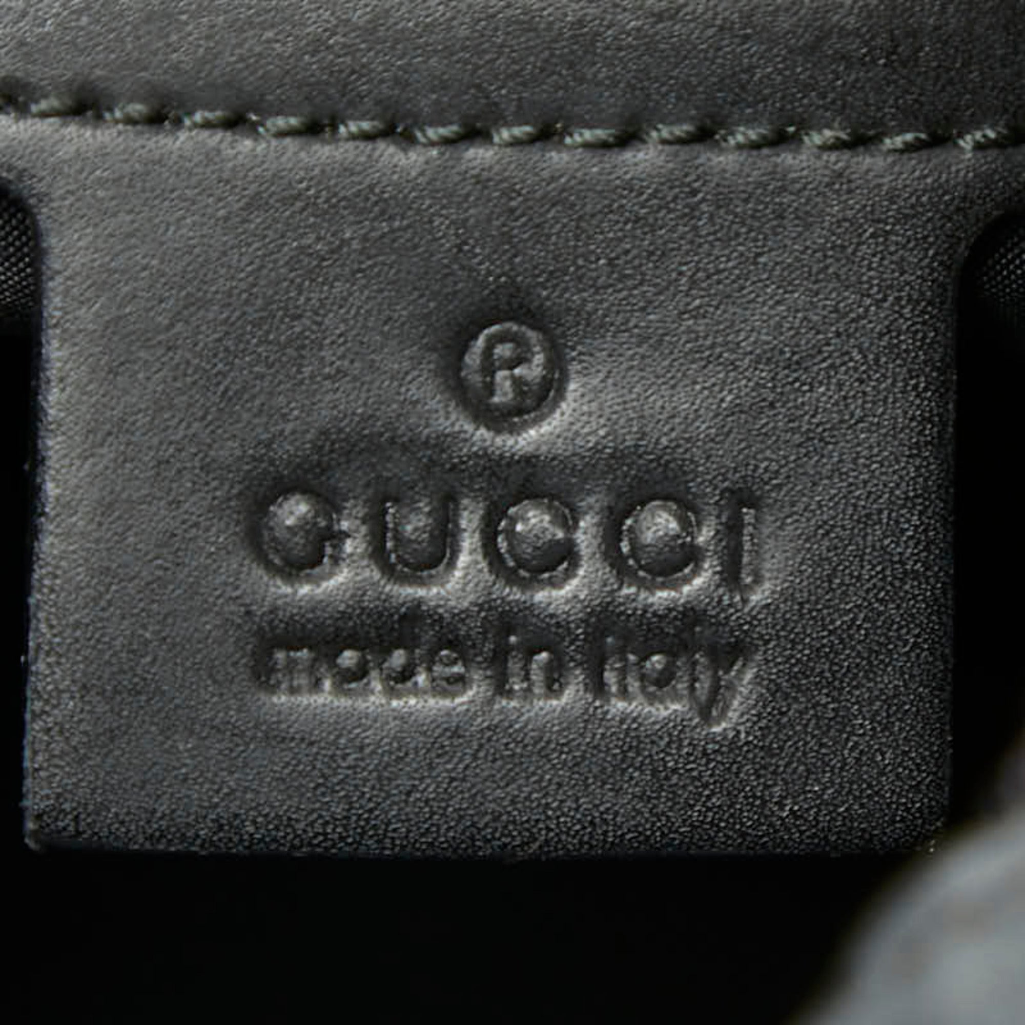 Gucci Beige Black Pvc Nylon Backpack (Pre-Owned)