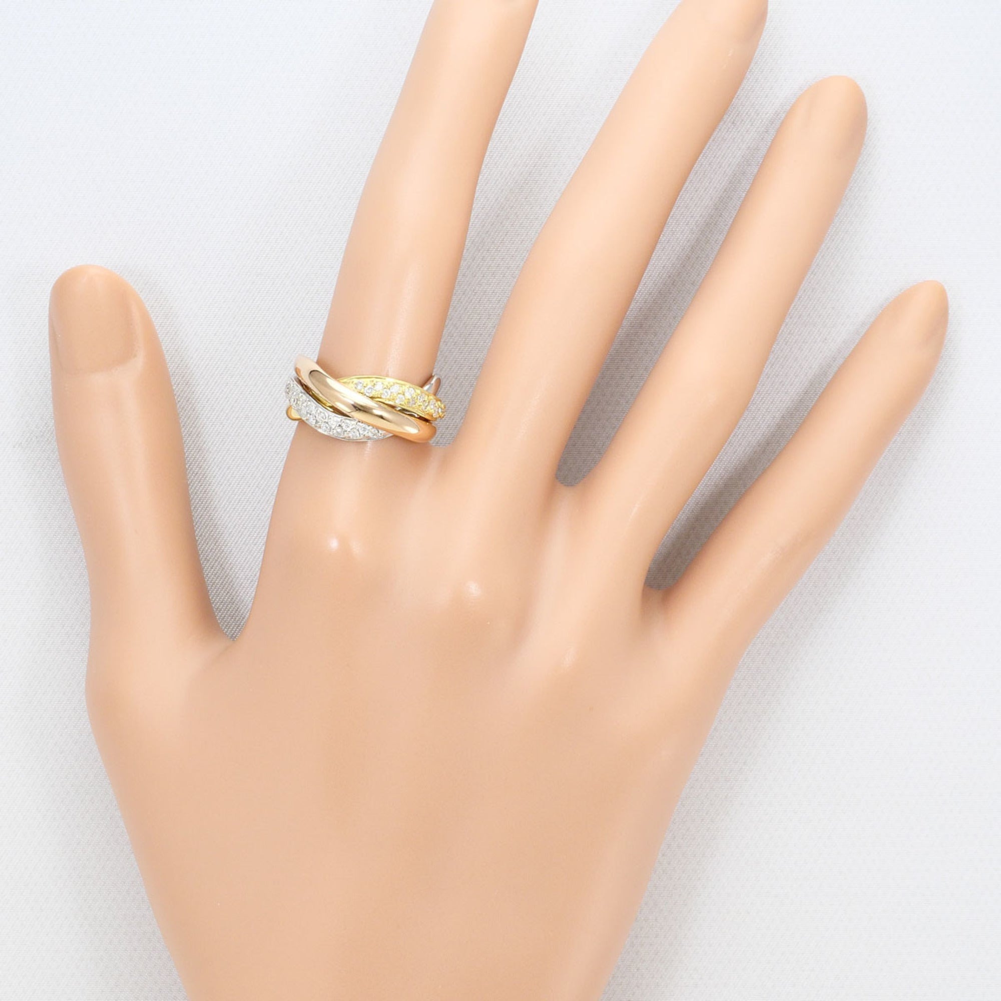 Unbranded Pink Gold Platinum Yellow Gold Yellow Gold (18K) Pink Gold (18K) Platinum 900 Band Ring (Pre-Owned)
