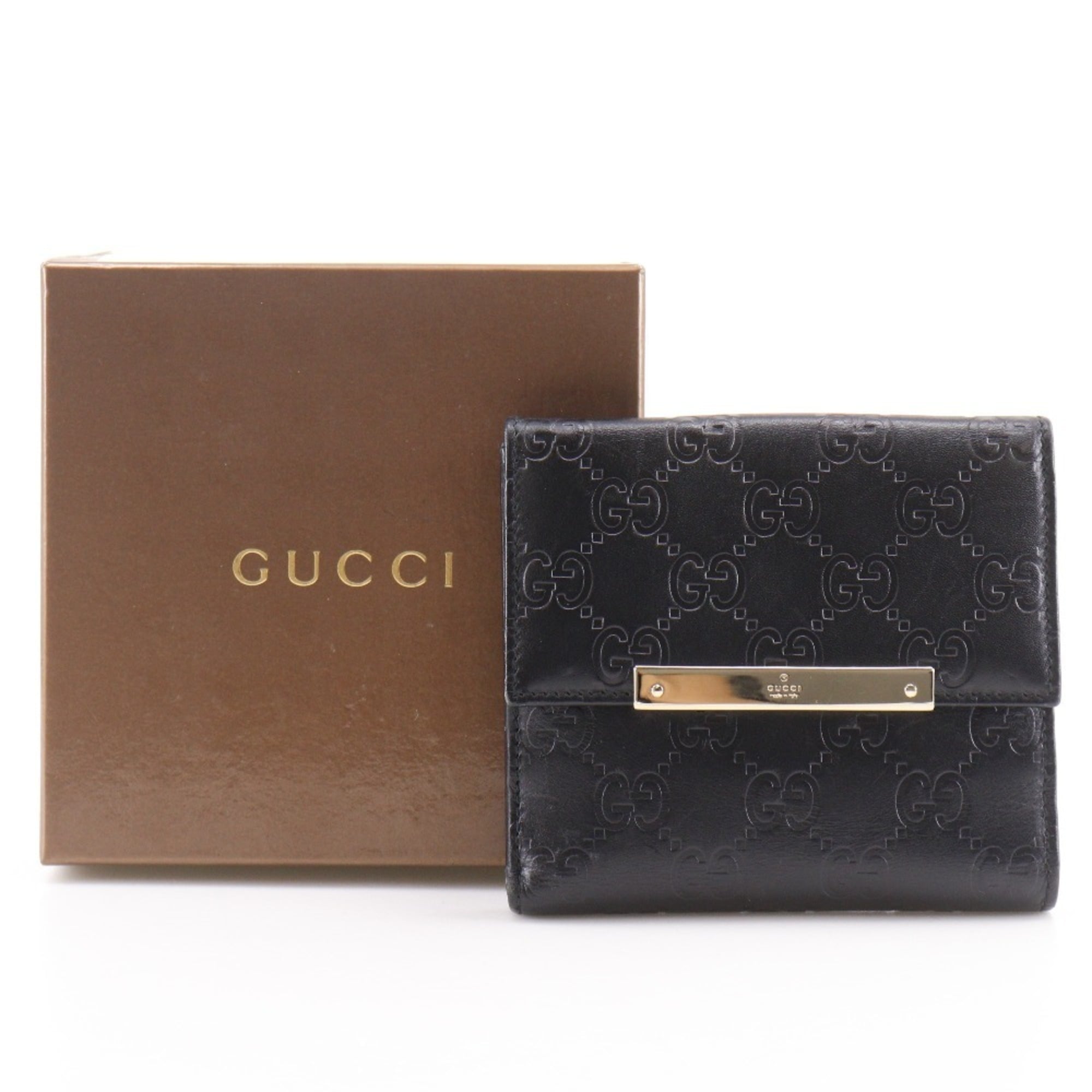 Gucci Black Leather Wallet (Bi-Fold) (Pre-Owned)