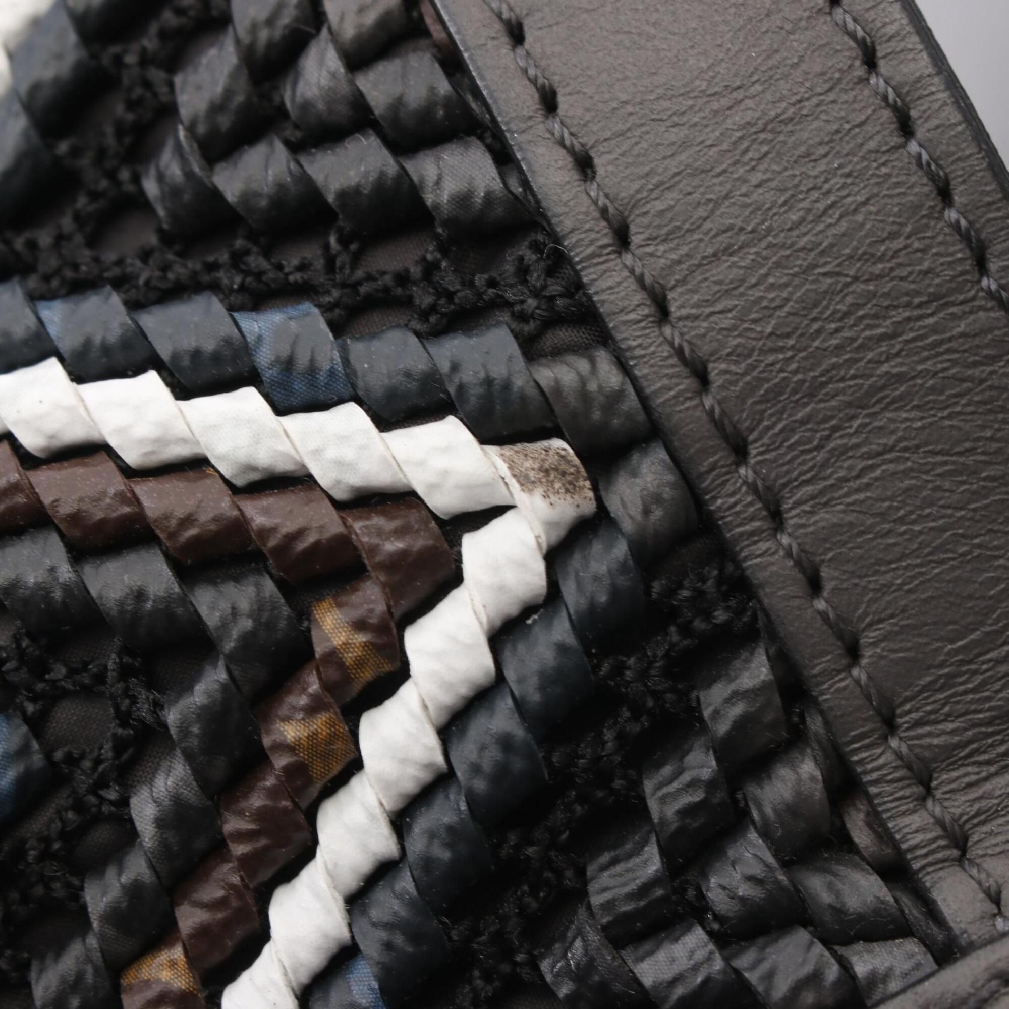 Louis Vuitton Gray Multi-Color Coated Canvas Leather Backpack Handbag (Pre-Owned)