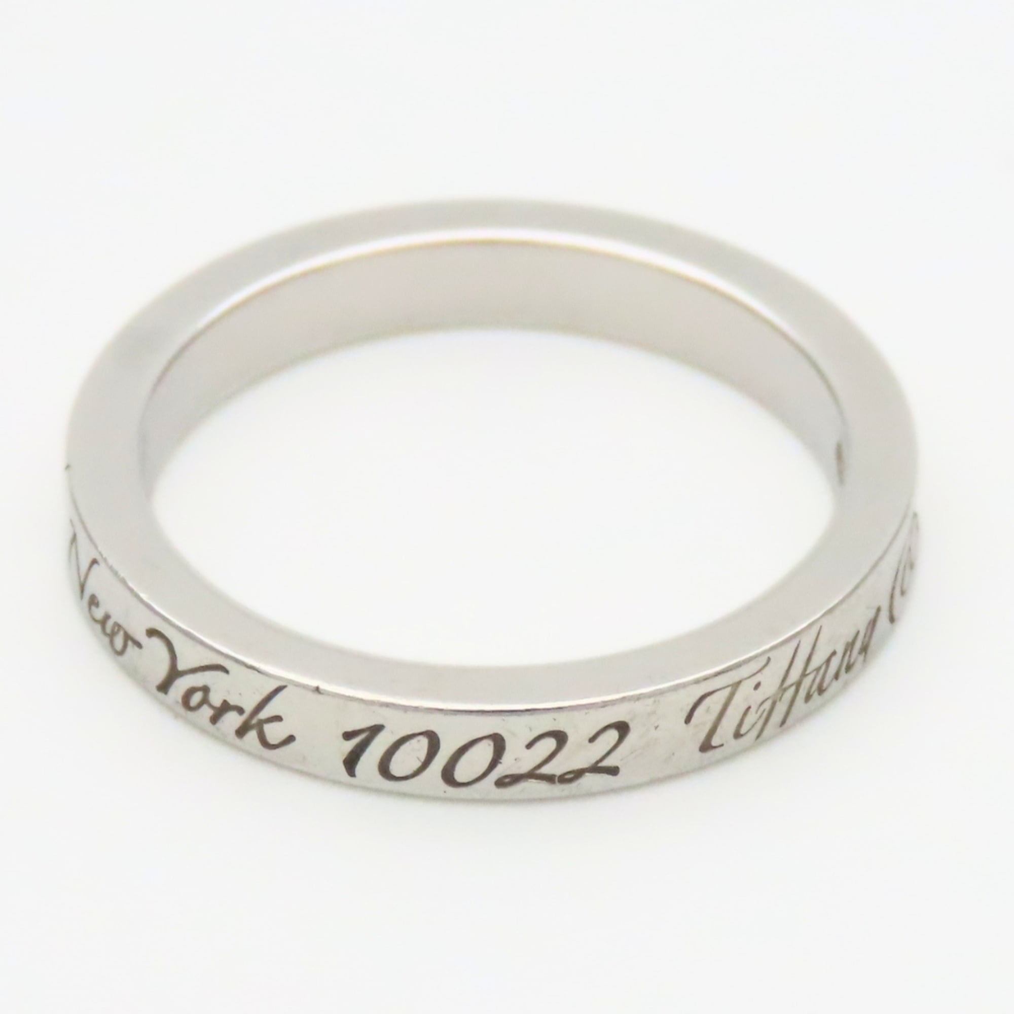 Tiffany Silver Silver 925 Band Ring (Pre-Owned)