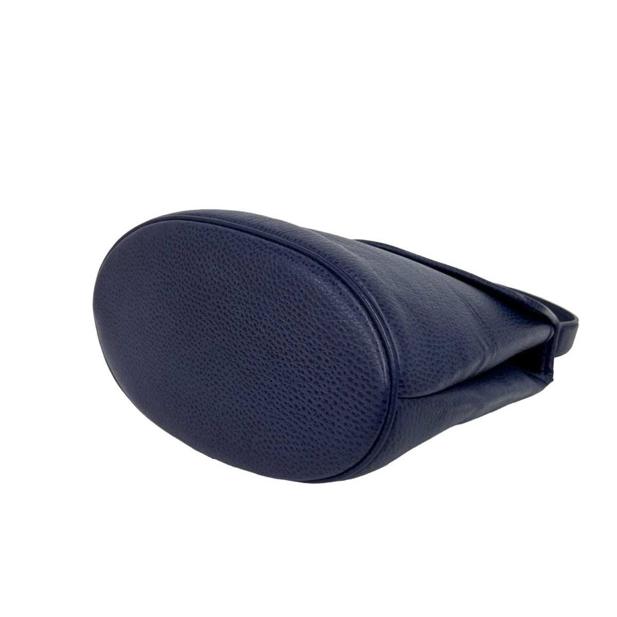 Christian Dior Navy Leather Handbag Shoulder Bag (Pre-Owned)