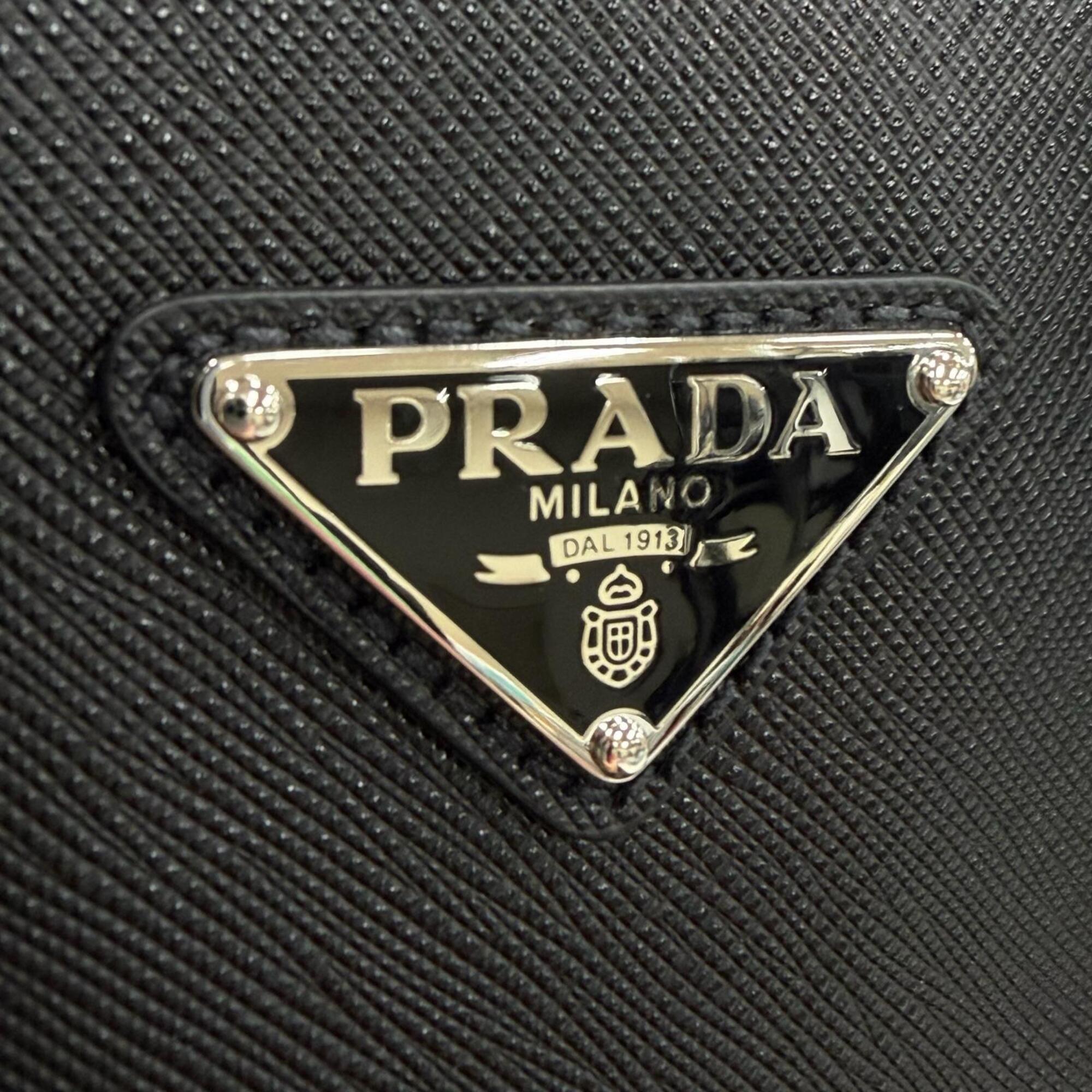Prada Black Leather Briefcase (Pre-Owned)