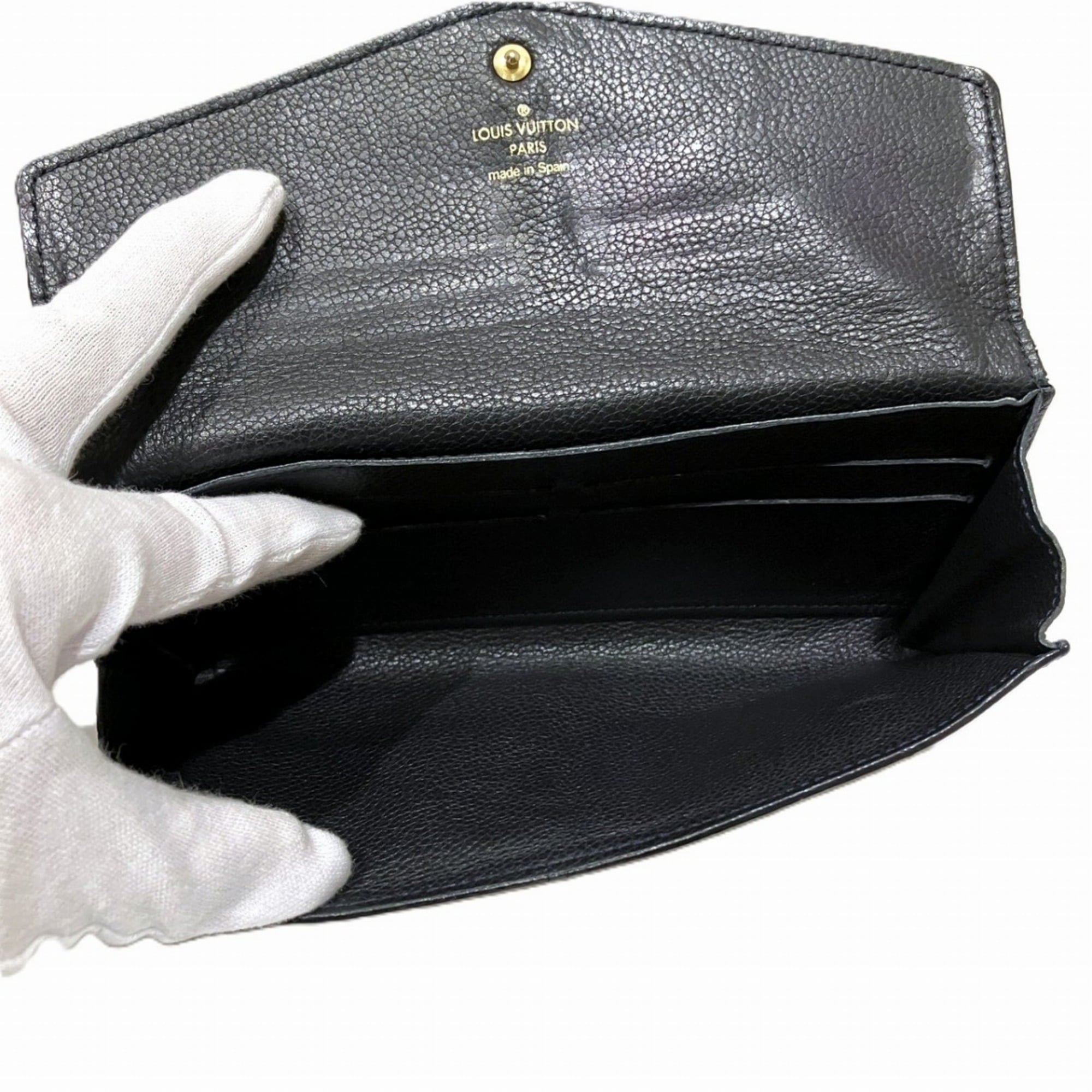 Louis Vuitton Monogram Empreinte Black Monogram Empreinte Long Wallet (Bi-Fold) (Pre-Owned)