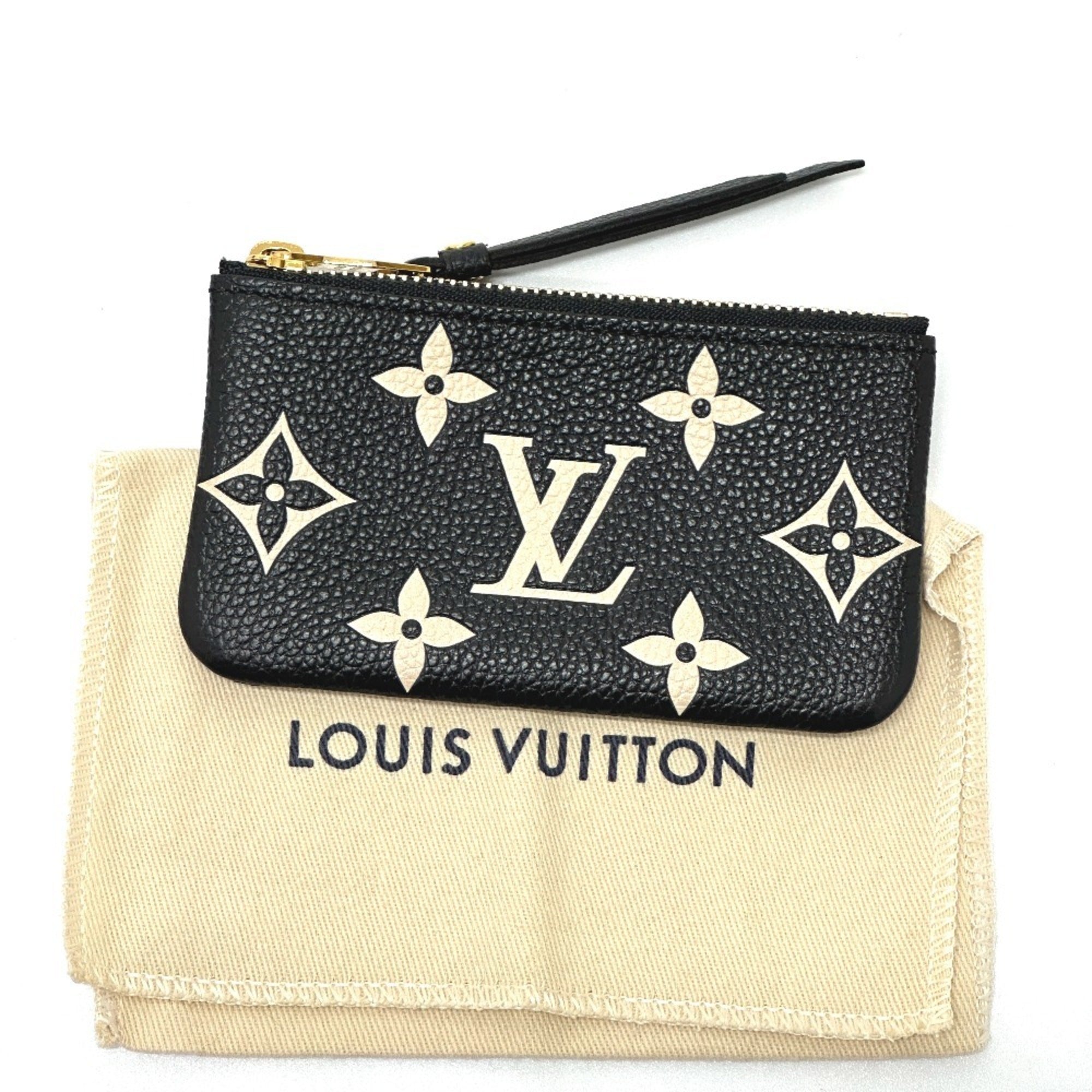 Louis Vuitton Monogram Empreinte Gold Black Monogram Empreinte Coin Purse/Coin Case (Pre-Owned)