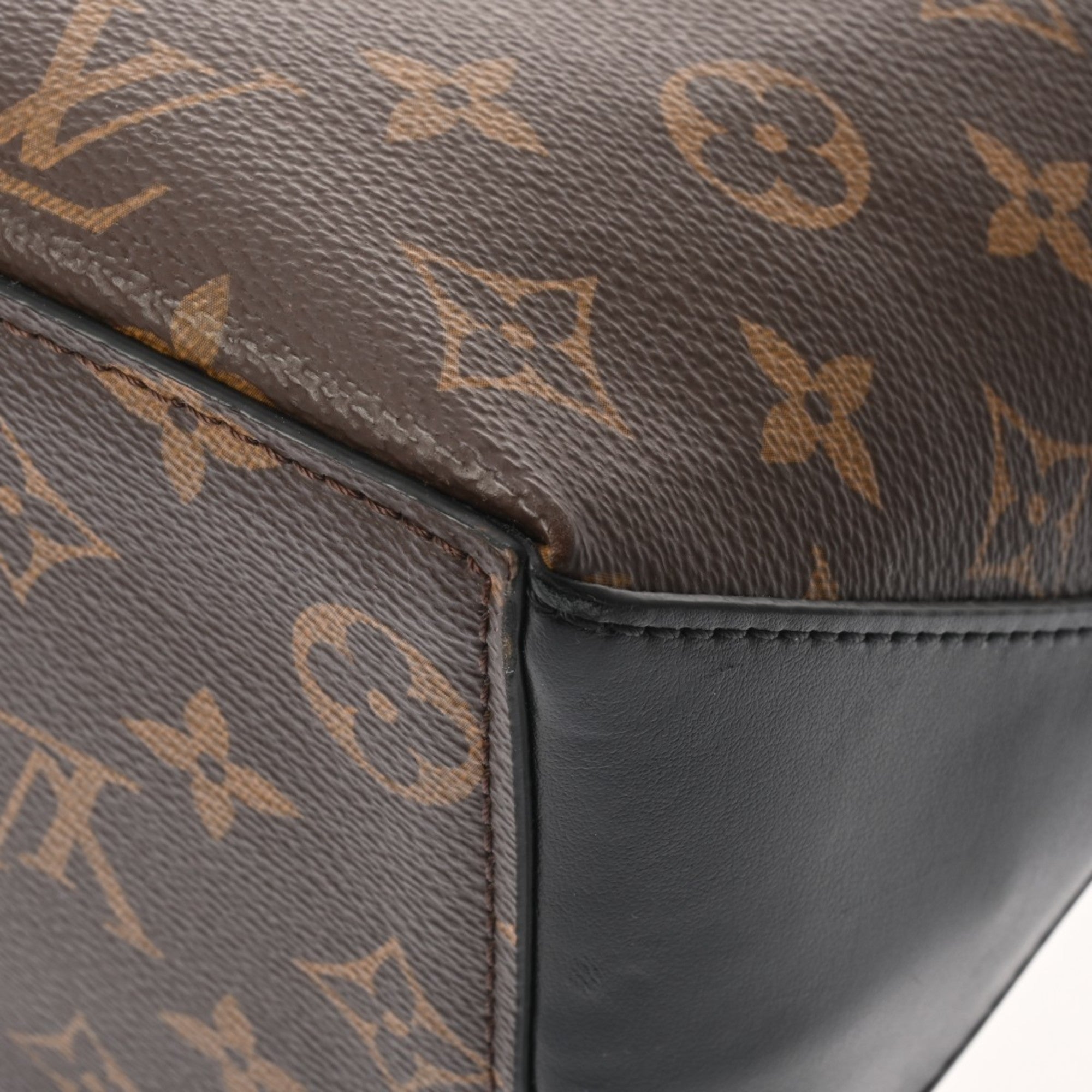Louis Vuitton Brown Noir Monogram Pouch Tote Bag (Pre-Owned)