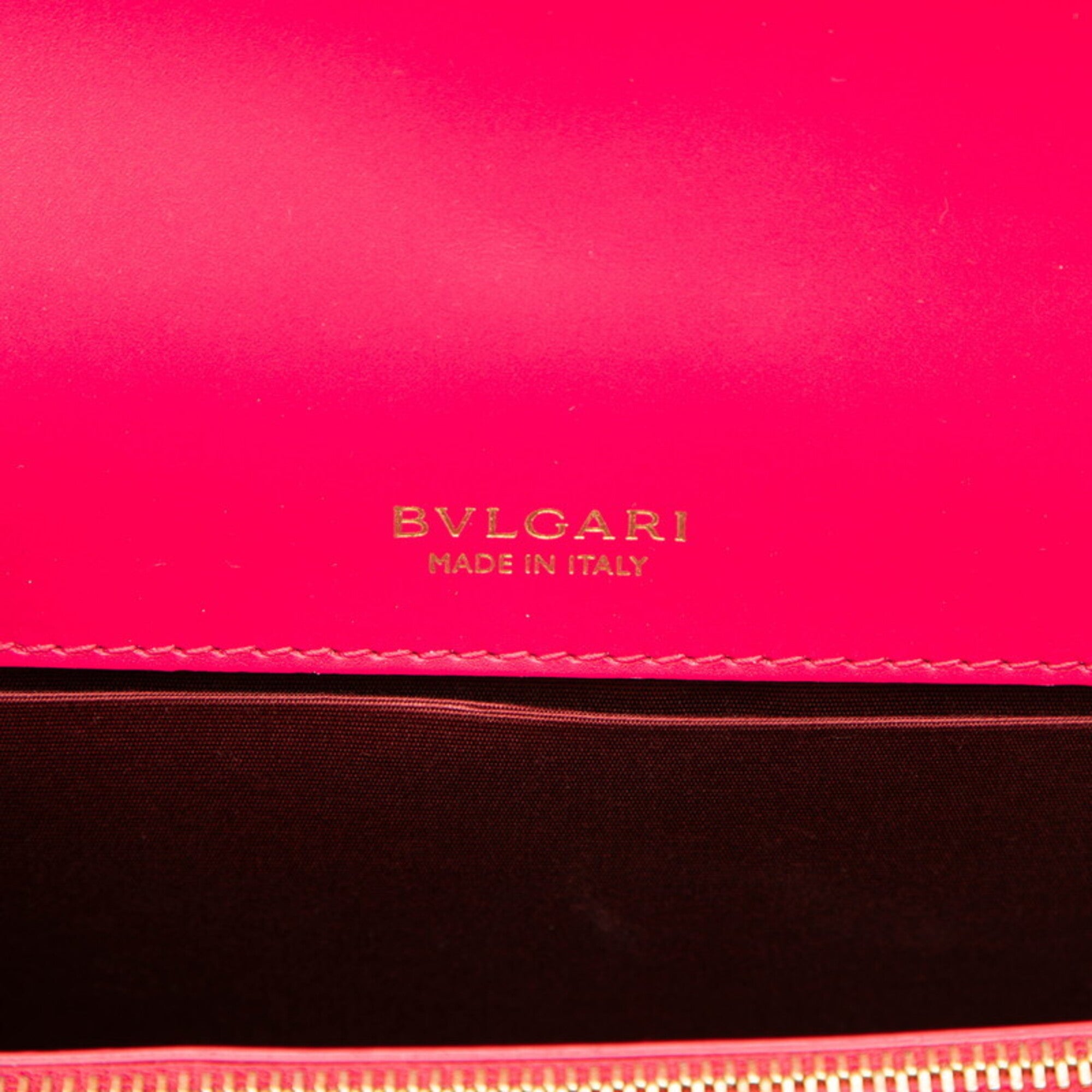 Bvlgari Pink Leather Shoulder Bag (Pre-Owned)