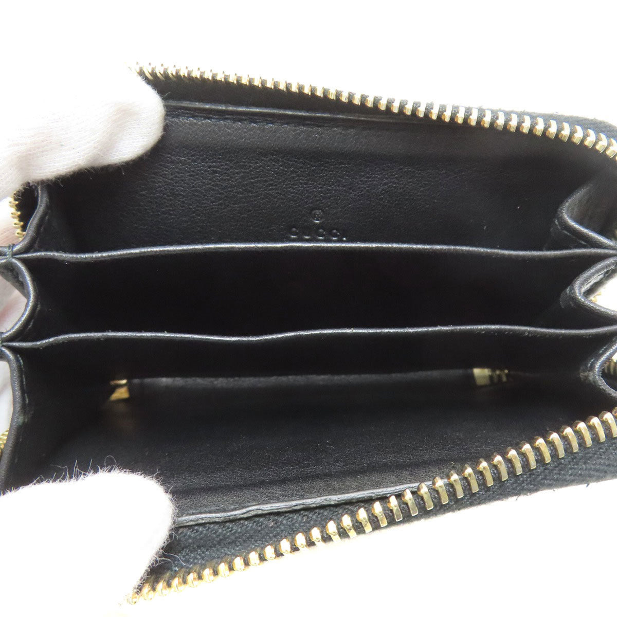 Gucci Black Leather Coin Purse/Coin Case (Pre-Owned)